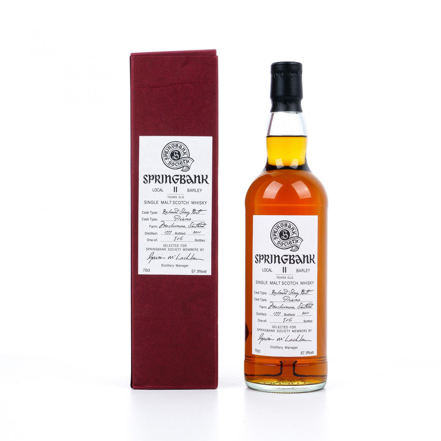 Springbank 云顶 11年 1999-2011 雪莉桶 云顶协会