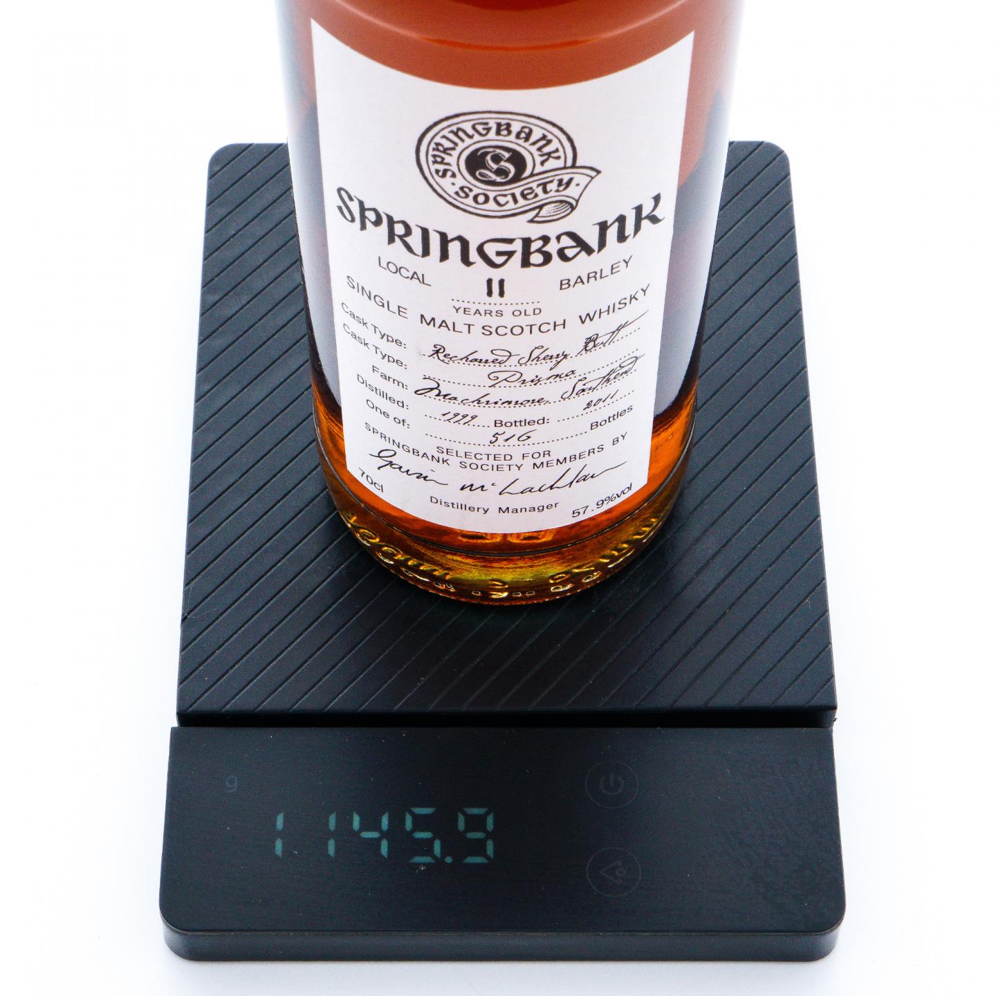 Springbank 云顶 11年 1999-2011 雪莉桶 云顶协会