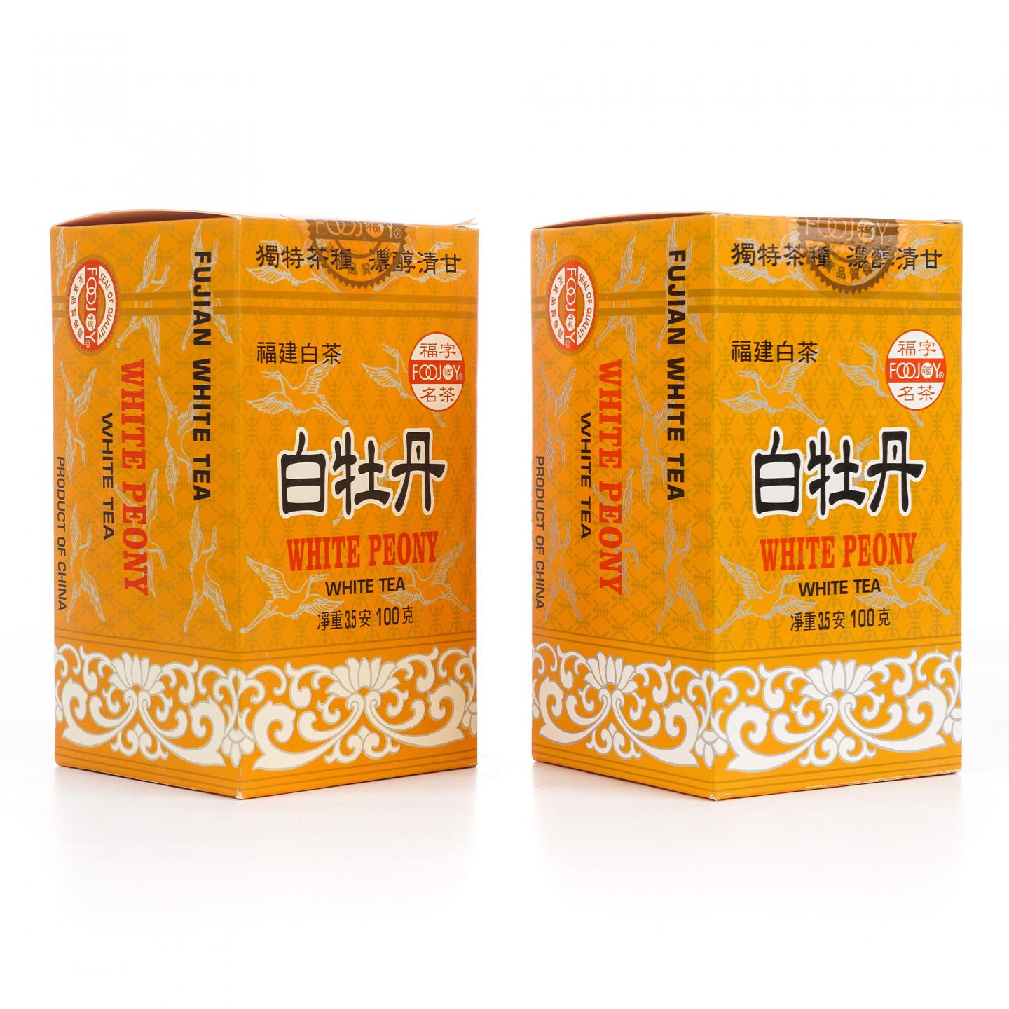 1990年代 出口级福字牌 白牡丹 100克*2盒 干仓