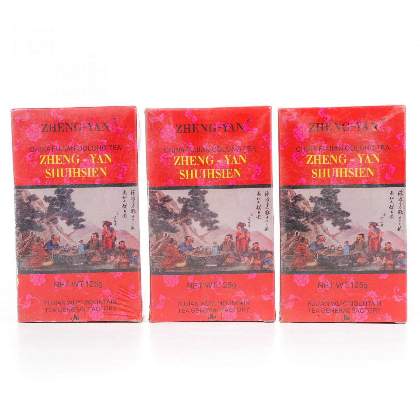 1998年 武夷山市茶叶总厂 「正岩」正岩水仙 三盒*125g 干仓