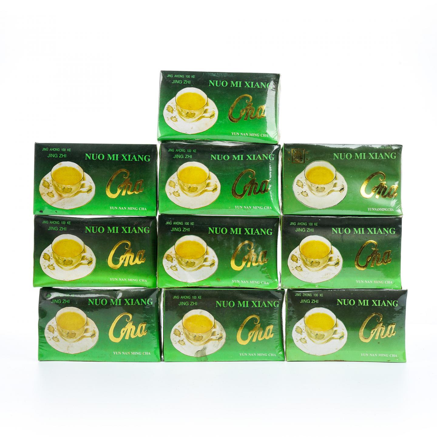 1996年 云南凤庆凤山茶厂河口分厂出品 糯米香茶 100g*10盒组 干仓