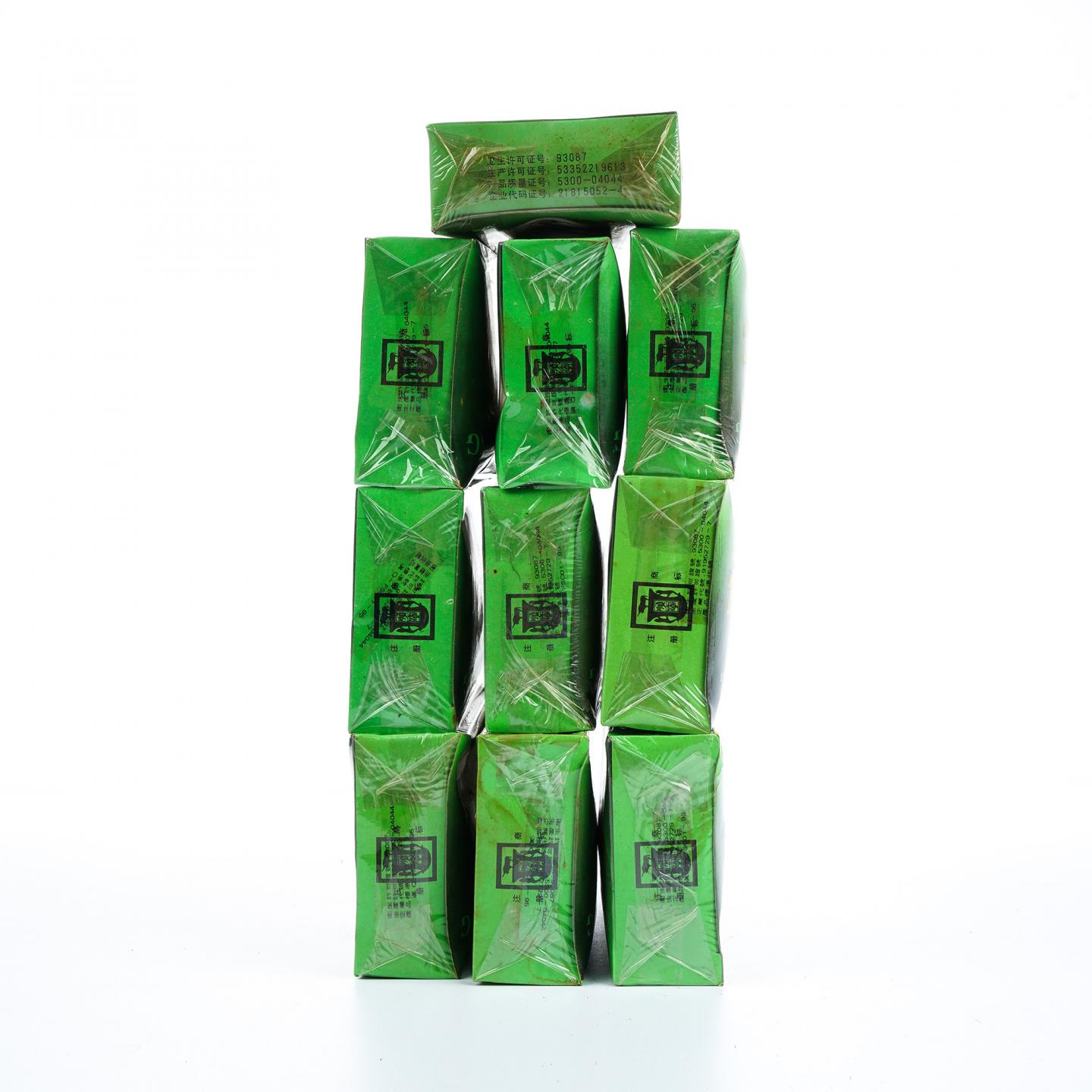 1996年 云南凤庆凤山茶厂河口分厂出品 糯米香茶 100g*10盒组 干仓