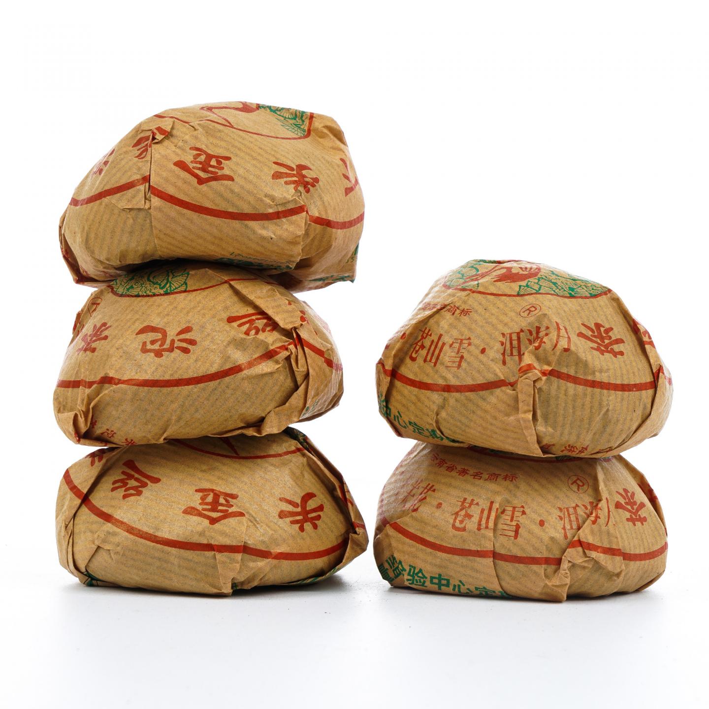 2004年 云南下关茶厂出品 金丝沱茶盒装 5盒组*100（±4）克 干仓