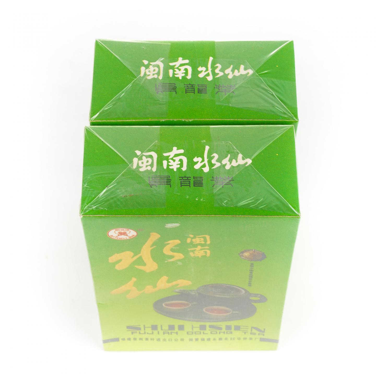 1990年代初 国营北硿华侨茶厂 「蝴蝶」闽南水仙 两盒*125g 干仓