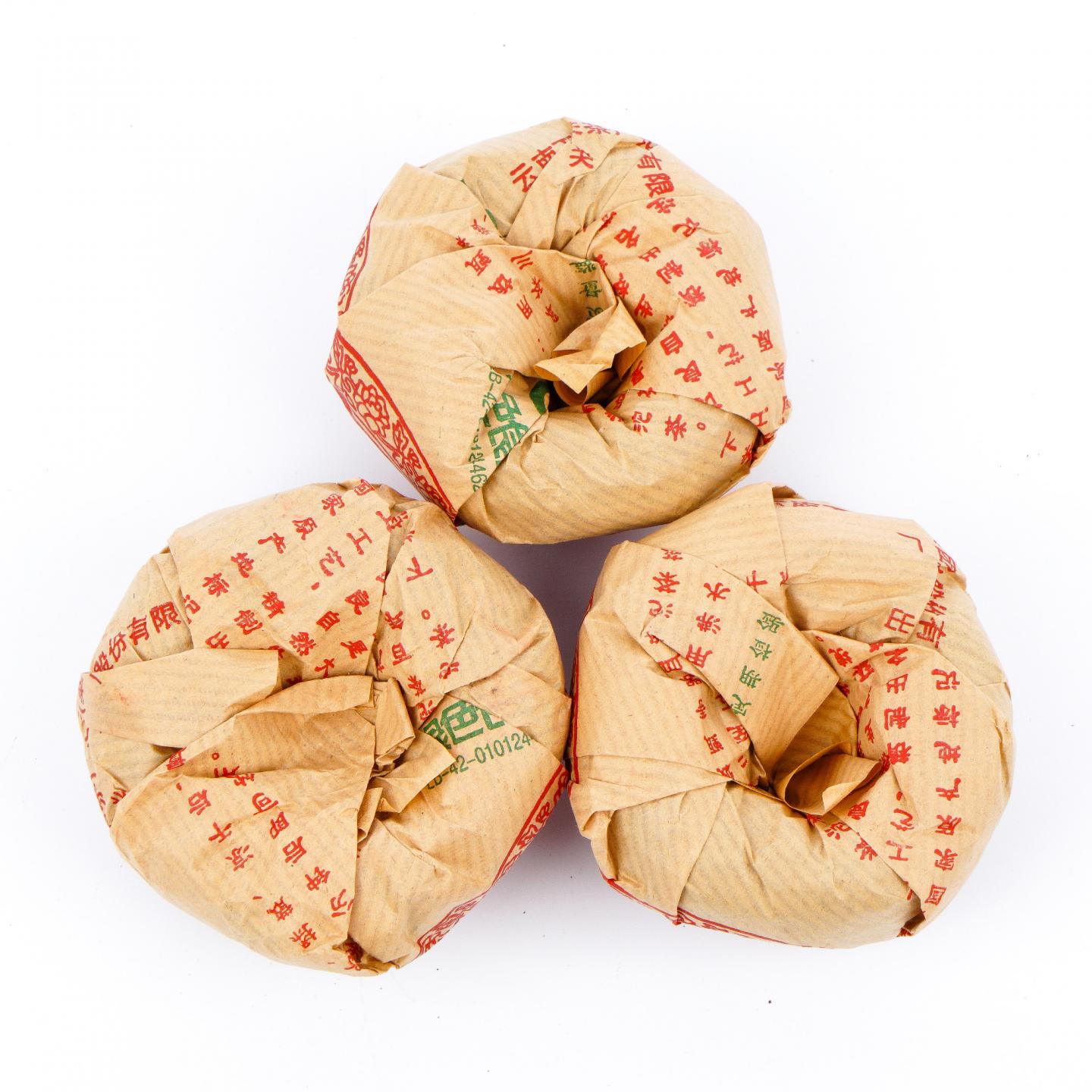 2003年 云南下关茶厂 下关特级沱茶 3盒组*约100克 干仓