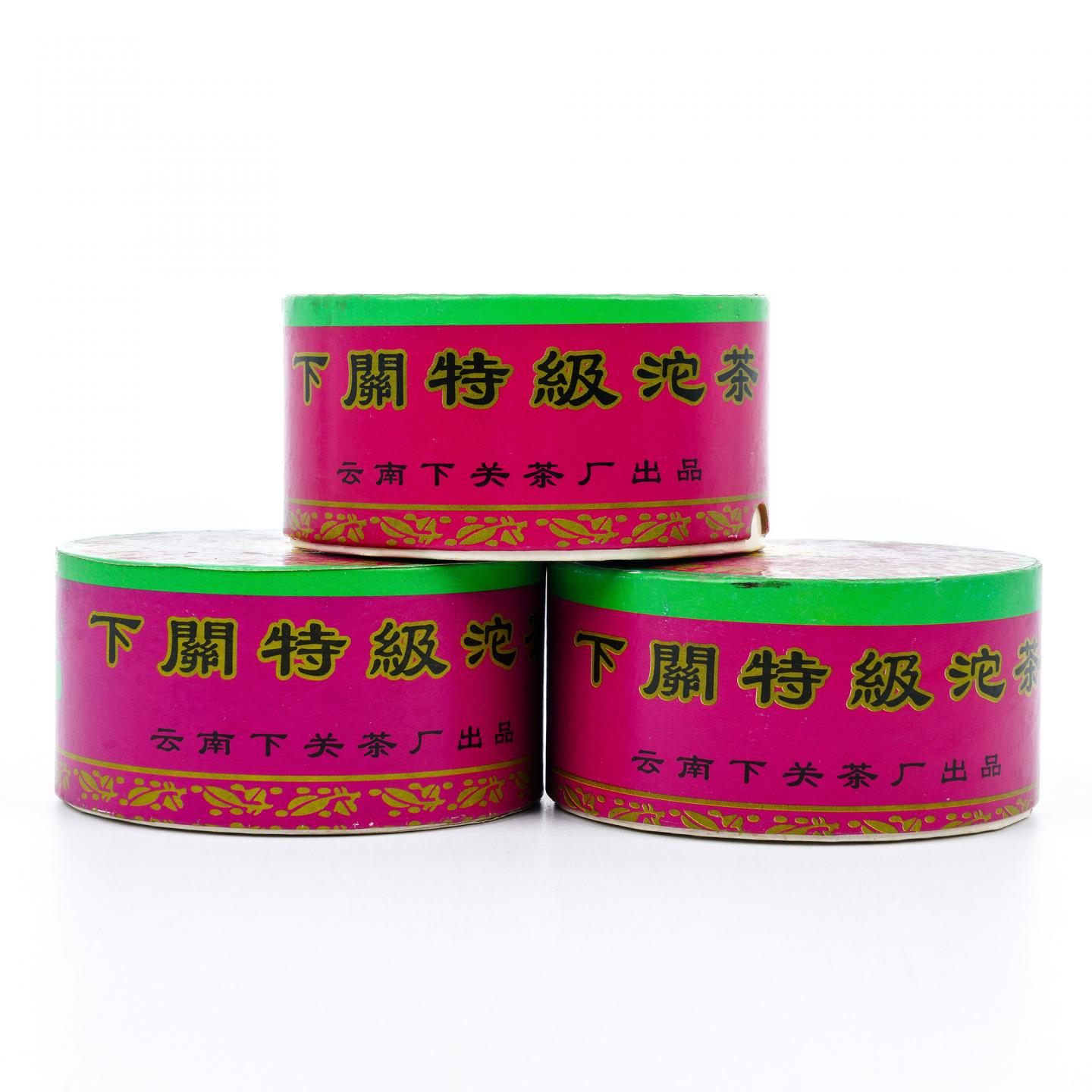 2003年 云南下关茶厂 下关特级沱茶 3盒组*约100克 干仓