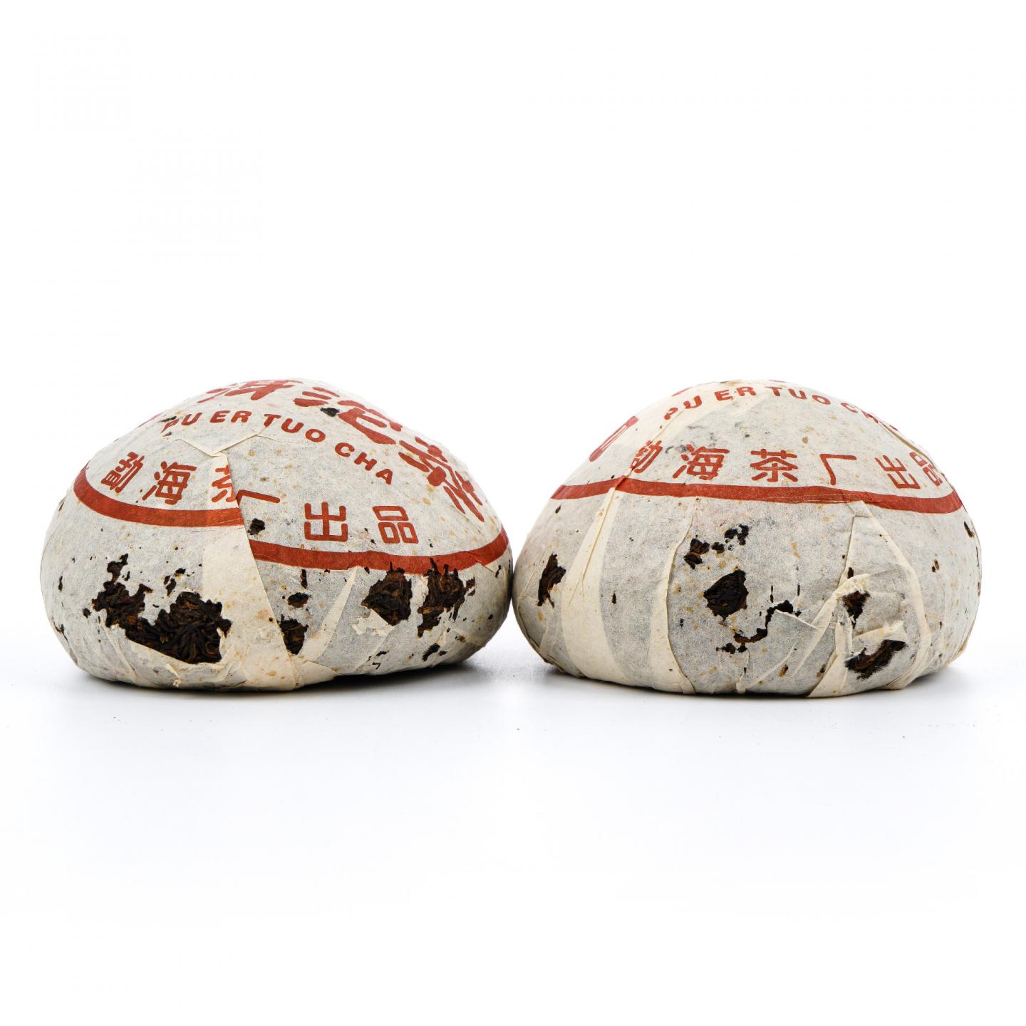 2004年 云南勐海茶厂 益贡沱普洱沱茶 约500g*2 干仓