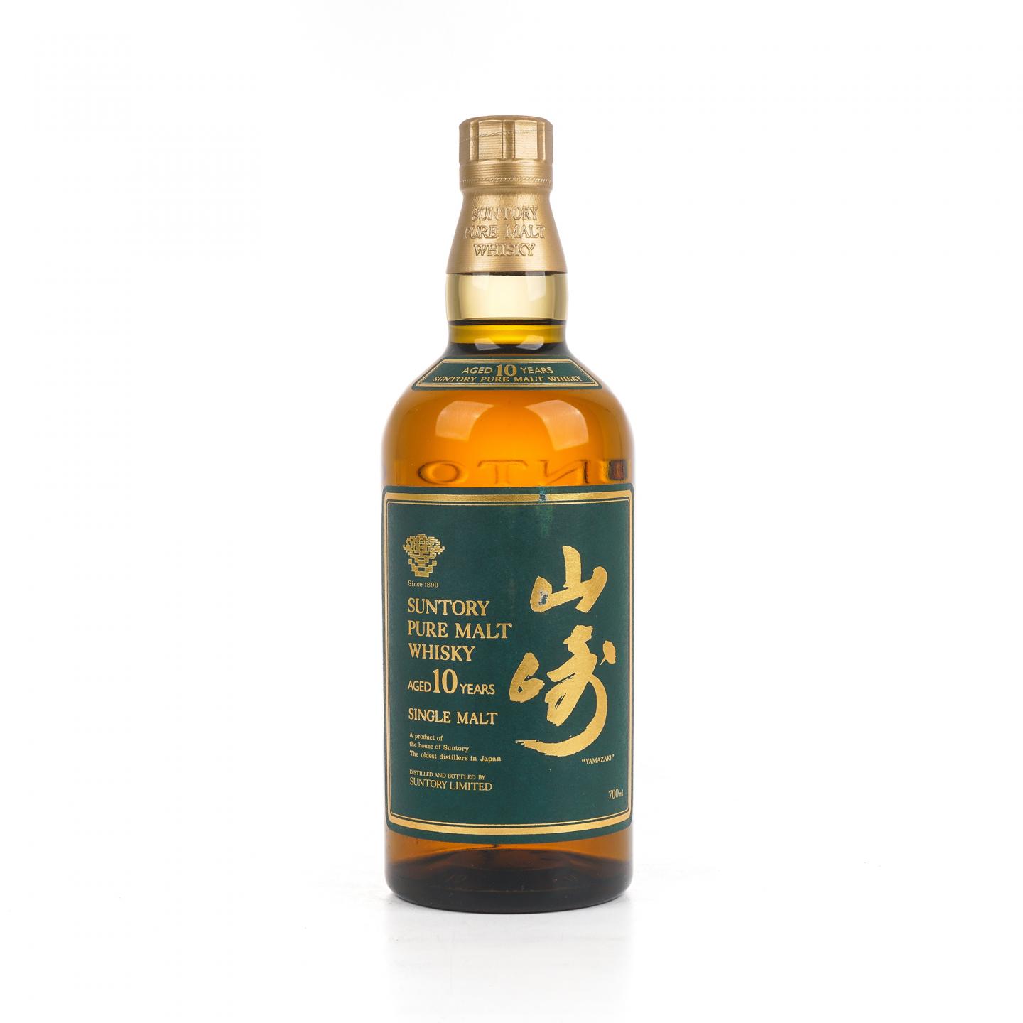 山崎 10年 金花标 Pure Malt 绿标 700ml