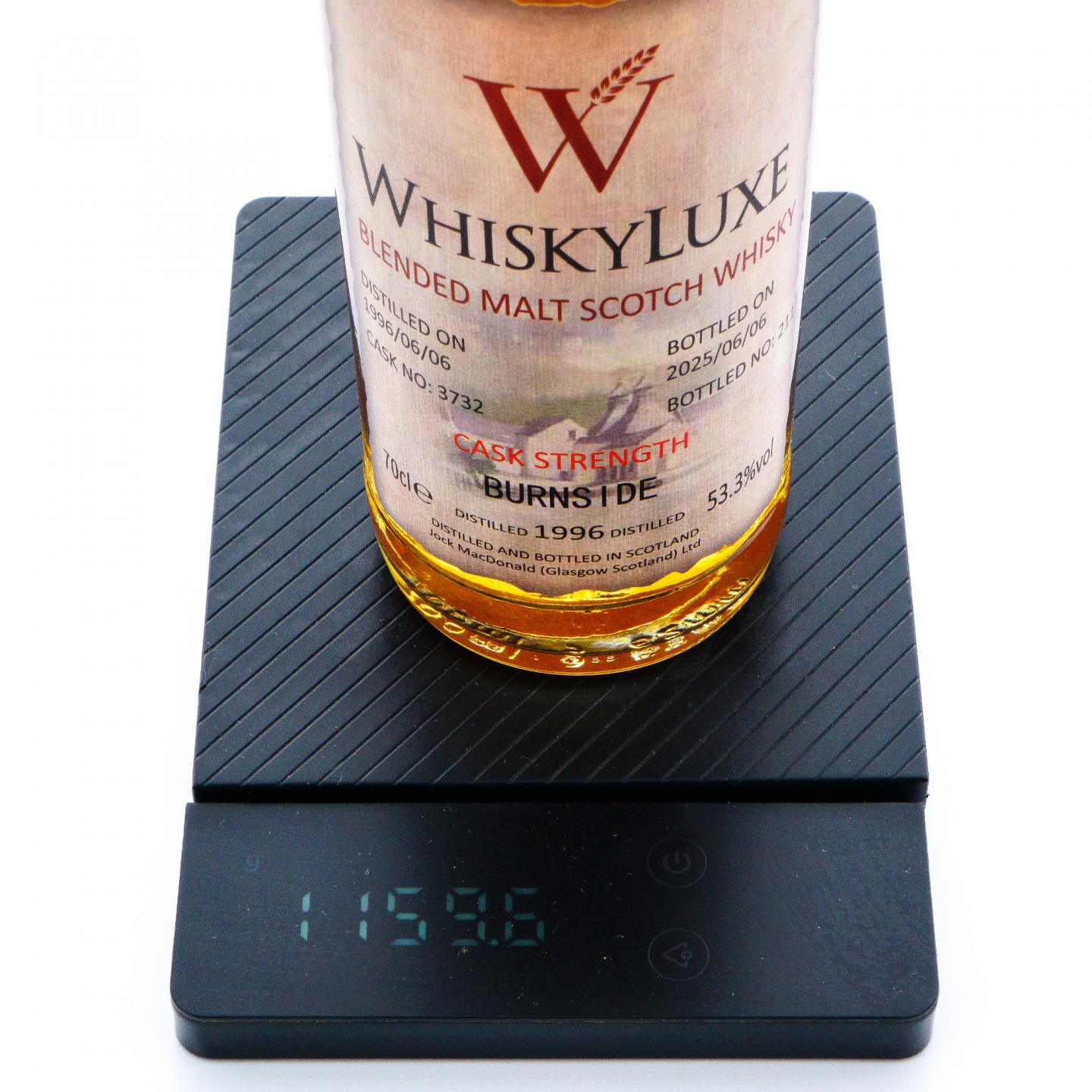 Burnside 1996-2025 百富汤匙桶#3732 Whiskyluxe 桶强