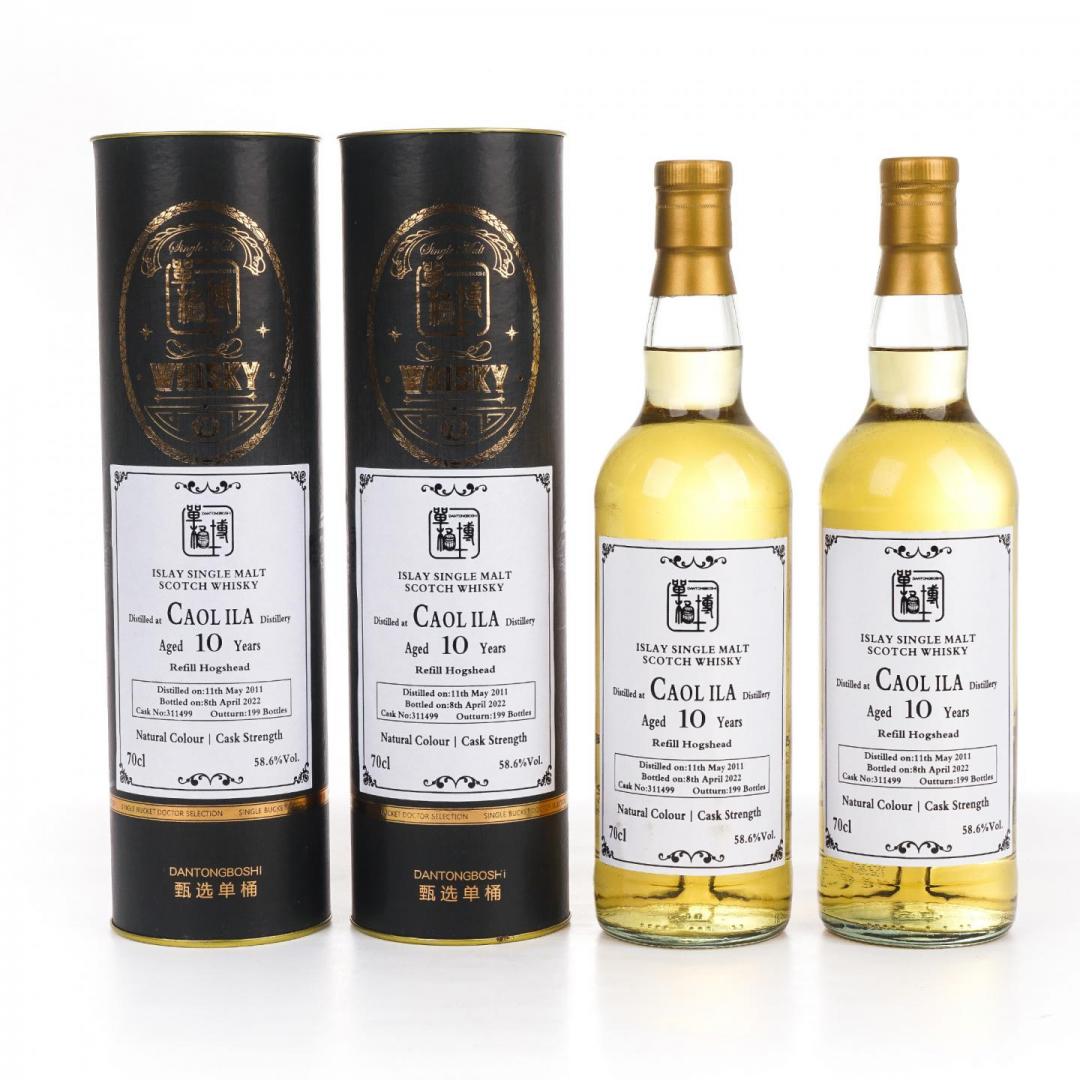 【特价放送】卡尔里拉2011-2022 10年波本桶单桶单一麦芽威士忌2只组 58.6% 700mlx2