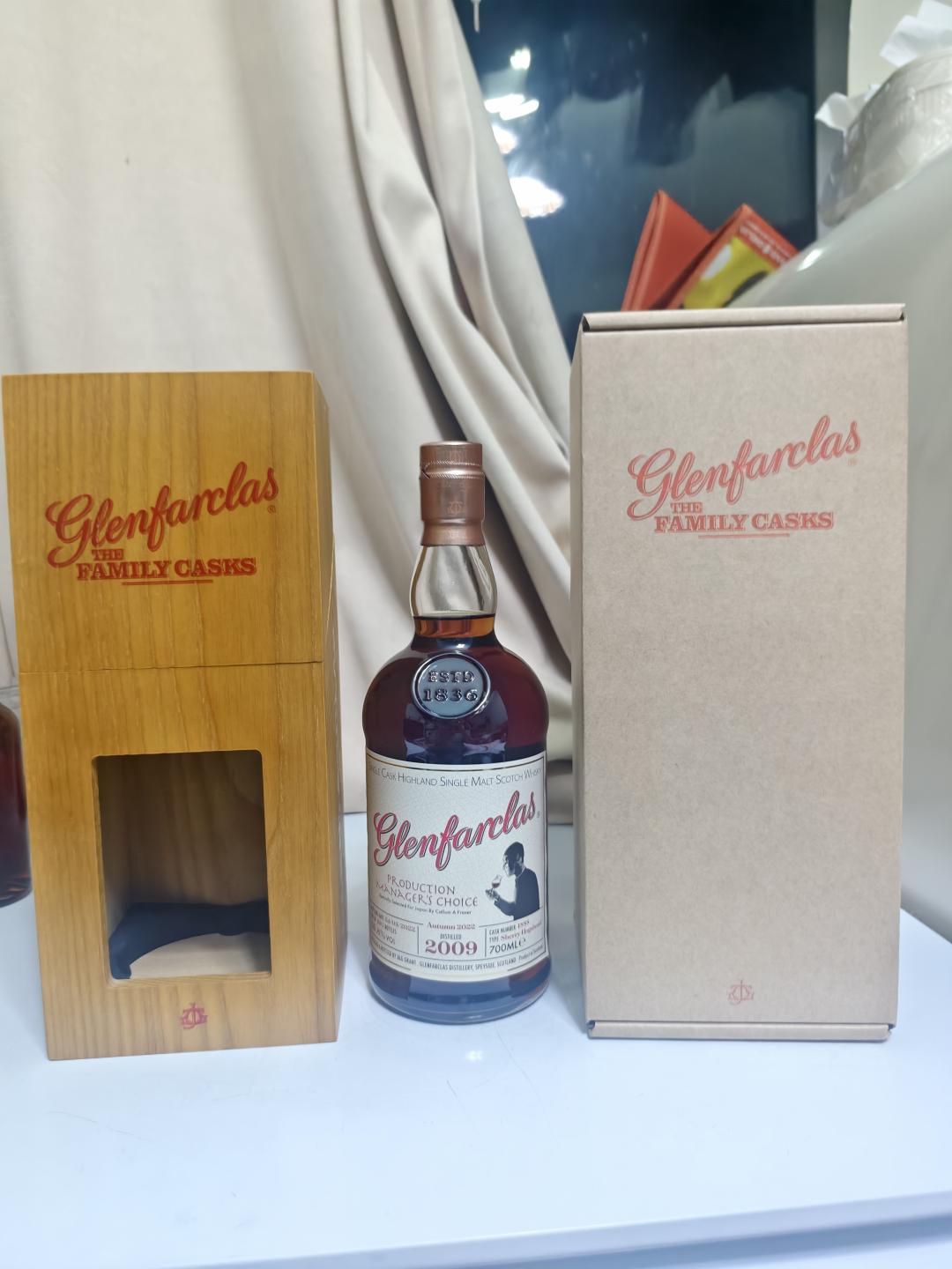 wb89分 格兰花格2009产品经理精选家族桶 酱油色雪莉单桶