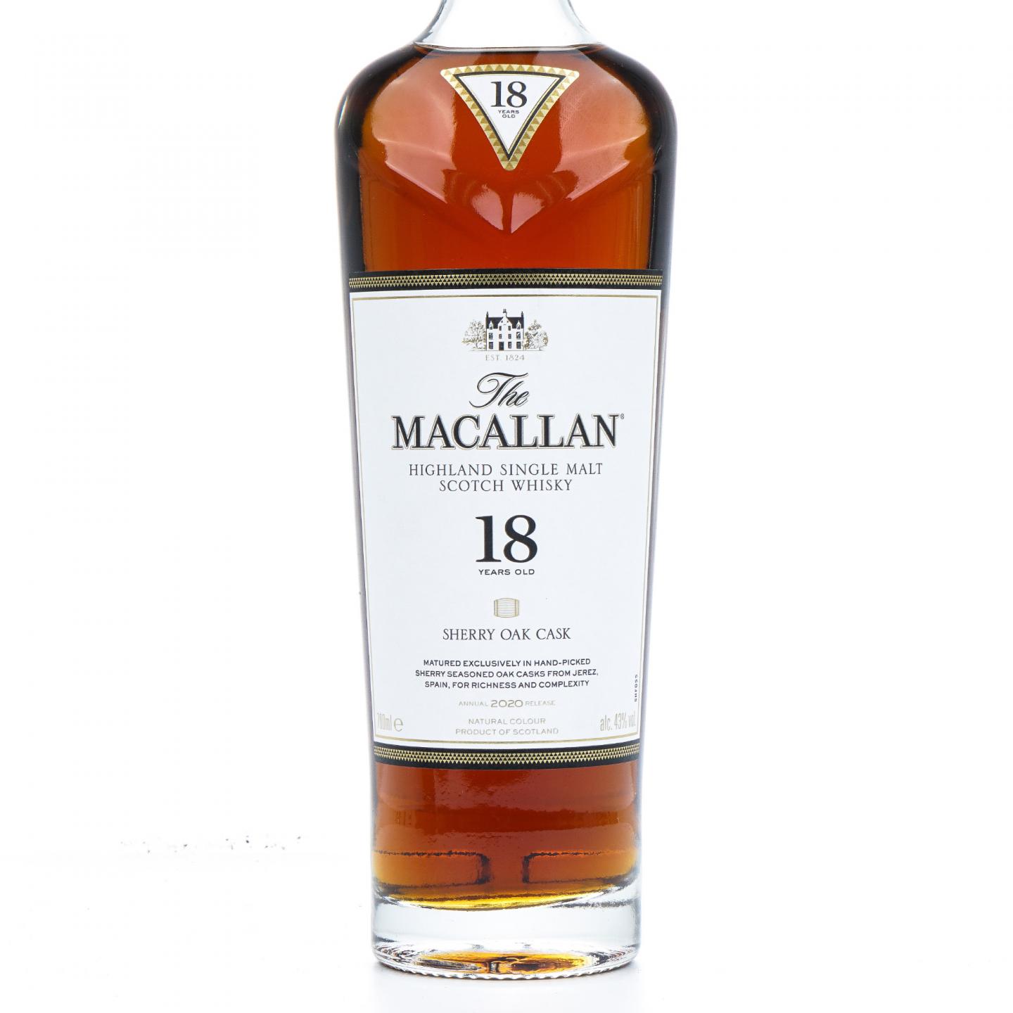 【附X光图】Macallan 麦卡伦 18年 2020 雪莉桶 43%