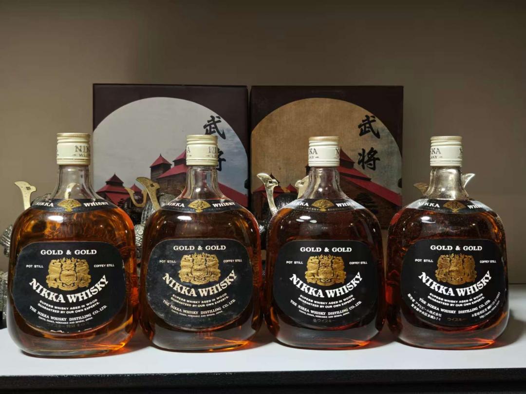 老版Nikka铁头武士调和威士忌4支