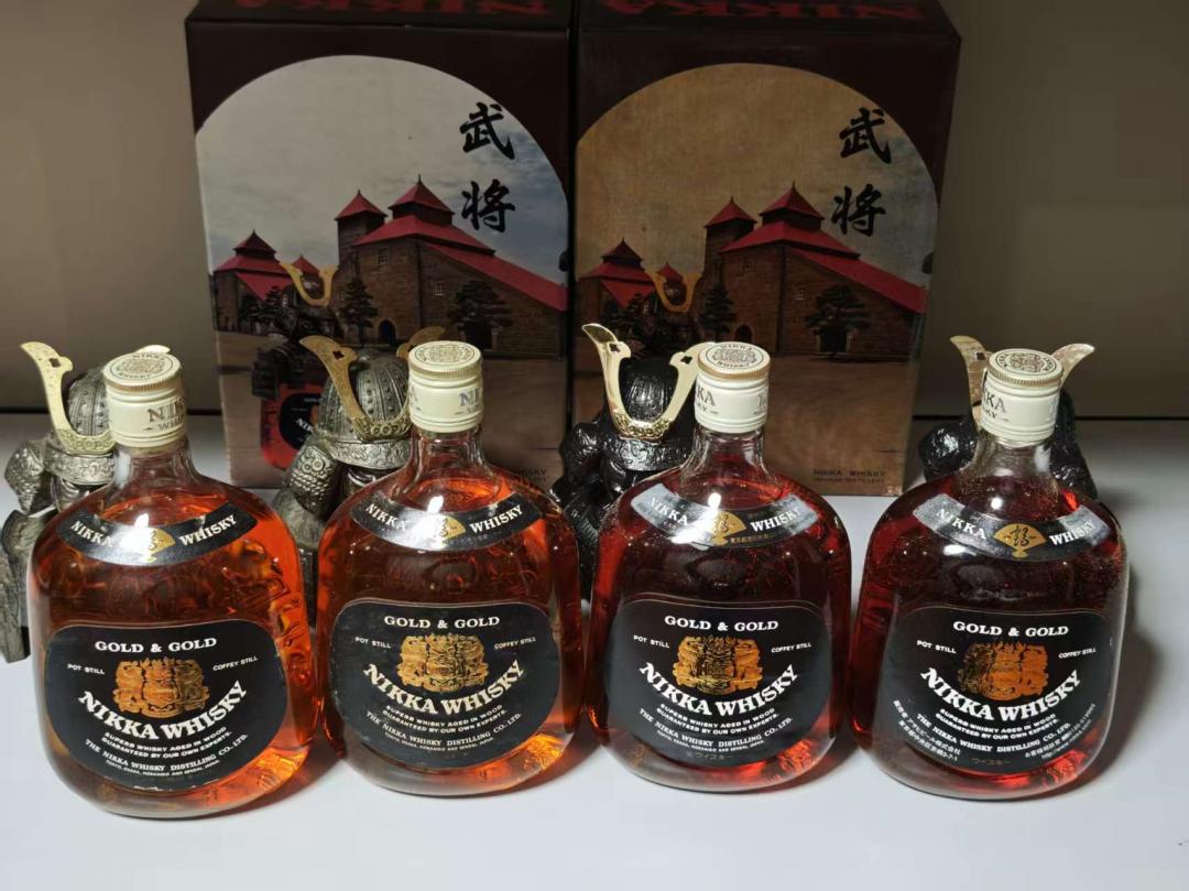 老版Nikka铁头武士调和威士忌4支