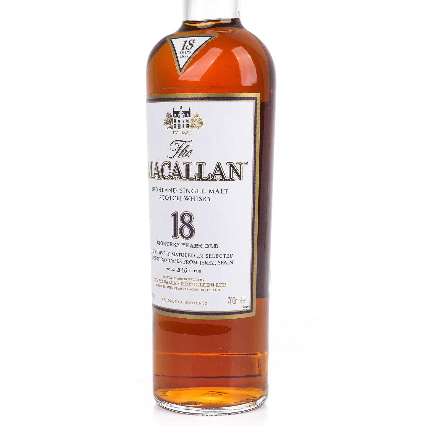 Macallan 麦卡伦 18年 2016 雪莉桶
