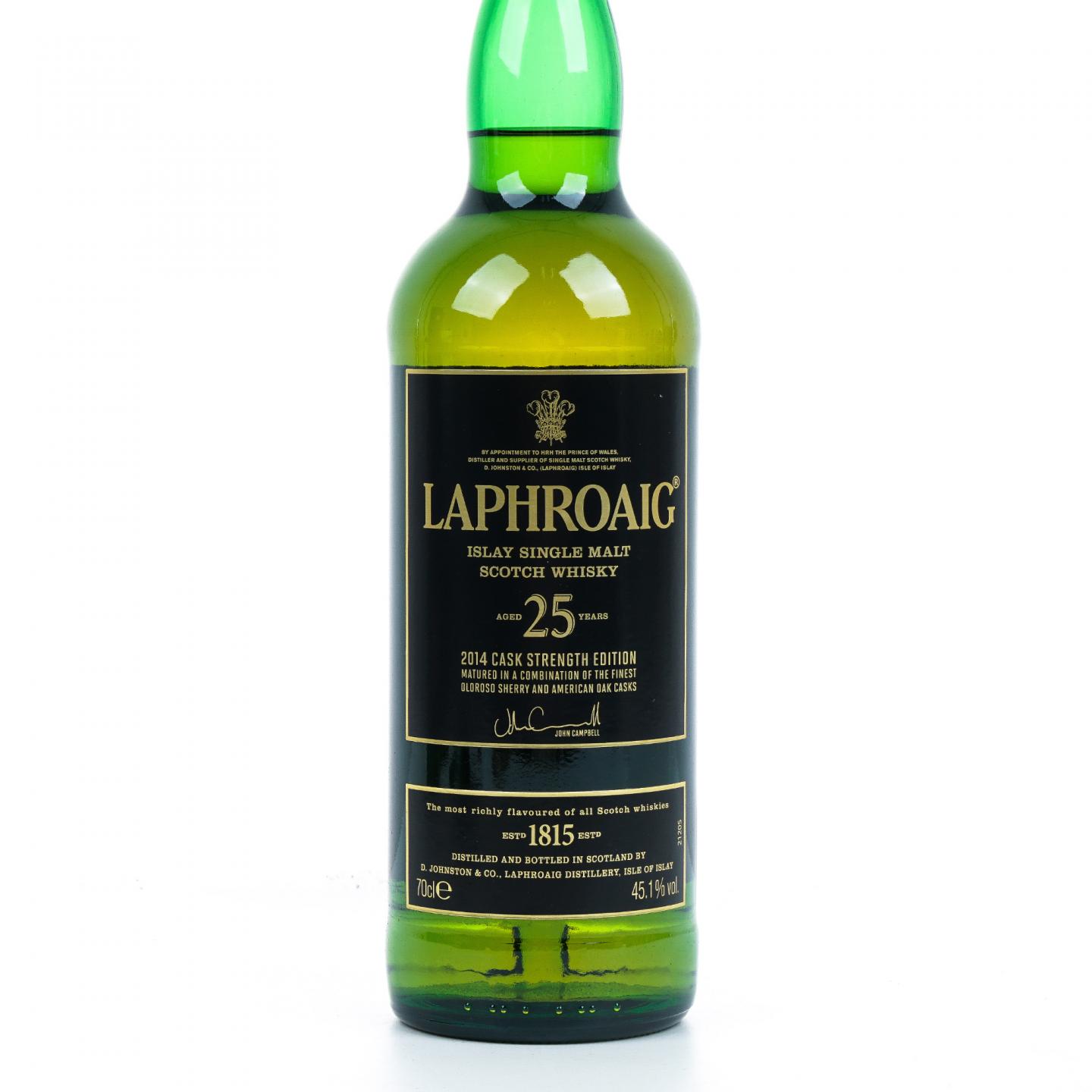Laphroaig 拉弗格 25年 2014 桶强