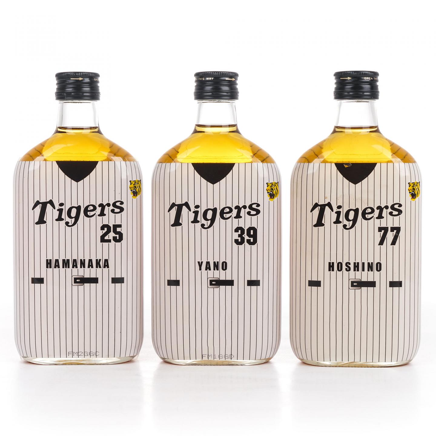 轻井泽 阪神虎队2003夺冠纪念 25/39/77号球员 3瓶组*360ml