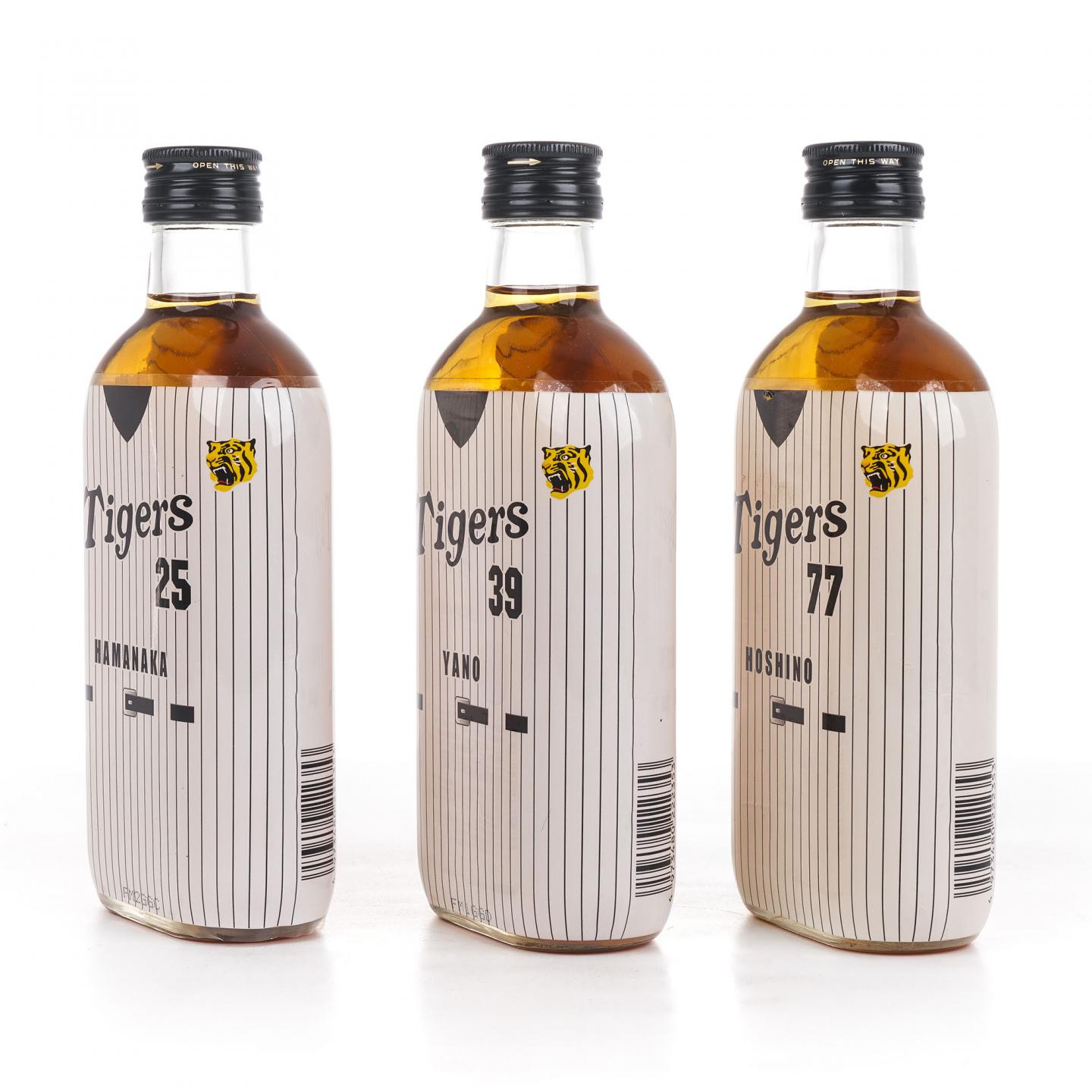 轻井泽 阪神虎队2003夺冠纪念 25/39/77号球员 3瓶组*360ml