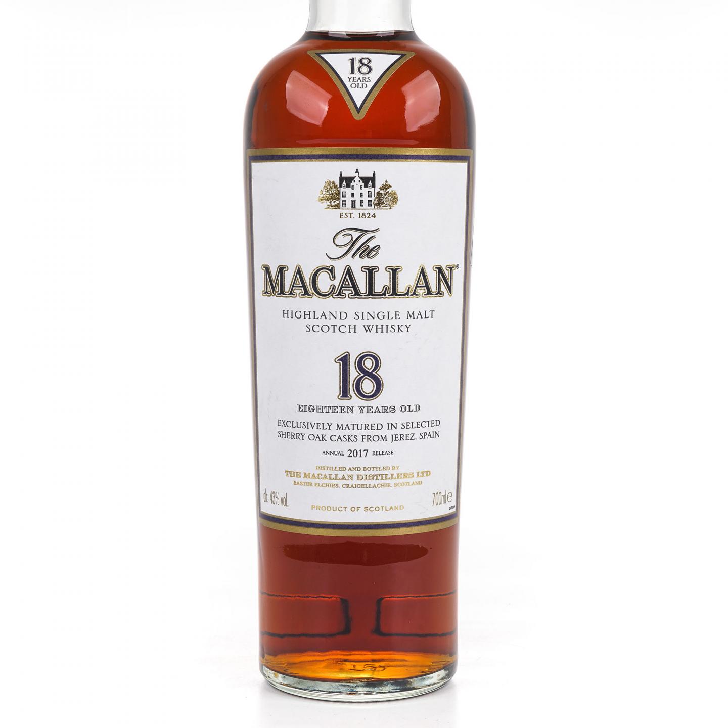 Macallan 麦卡伦 18年 2017 雪莉桶