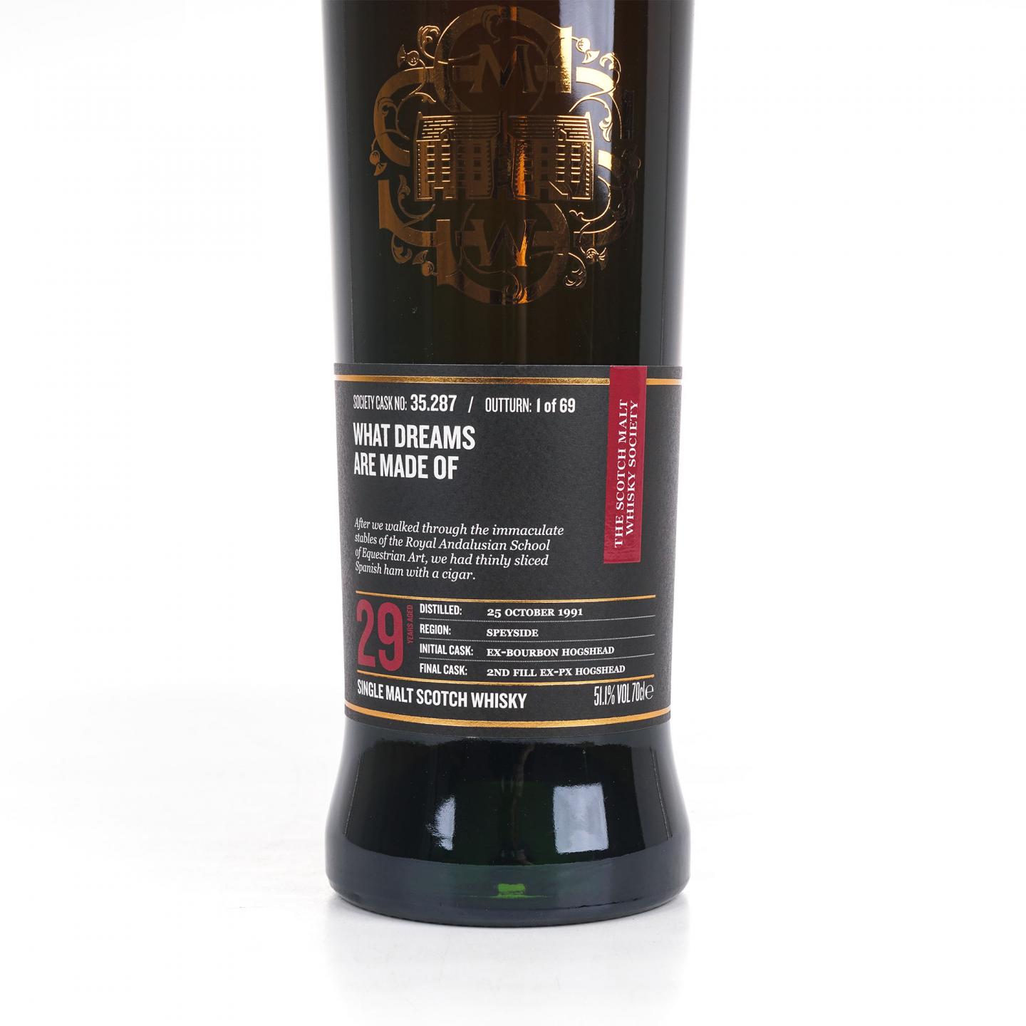 SMWS 35.287 格兰莫雷 29年 1991 雪莉桶后熟