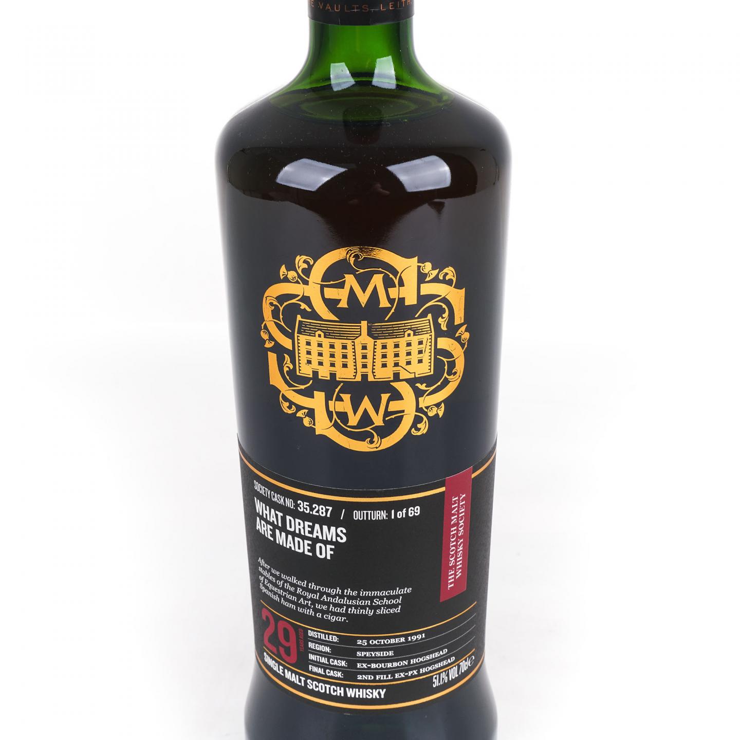 SMWS 35.287 格兰莫雷 29年 1991 雪莉桶后熟