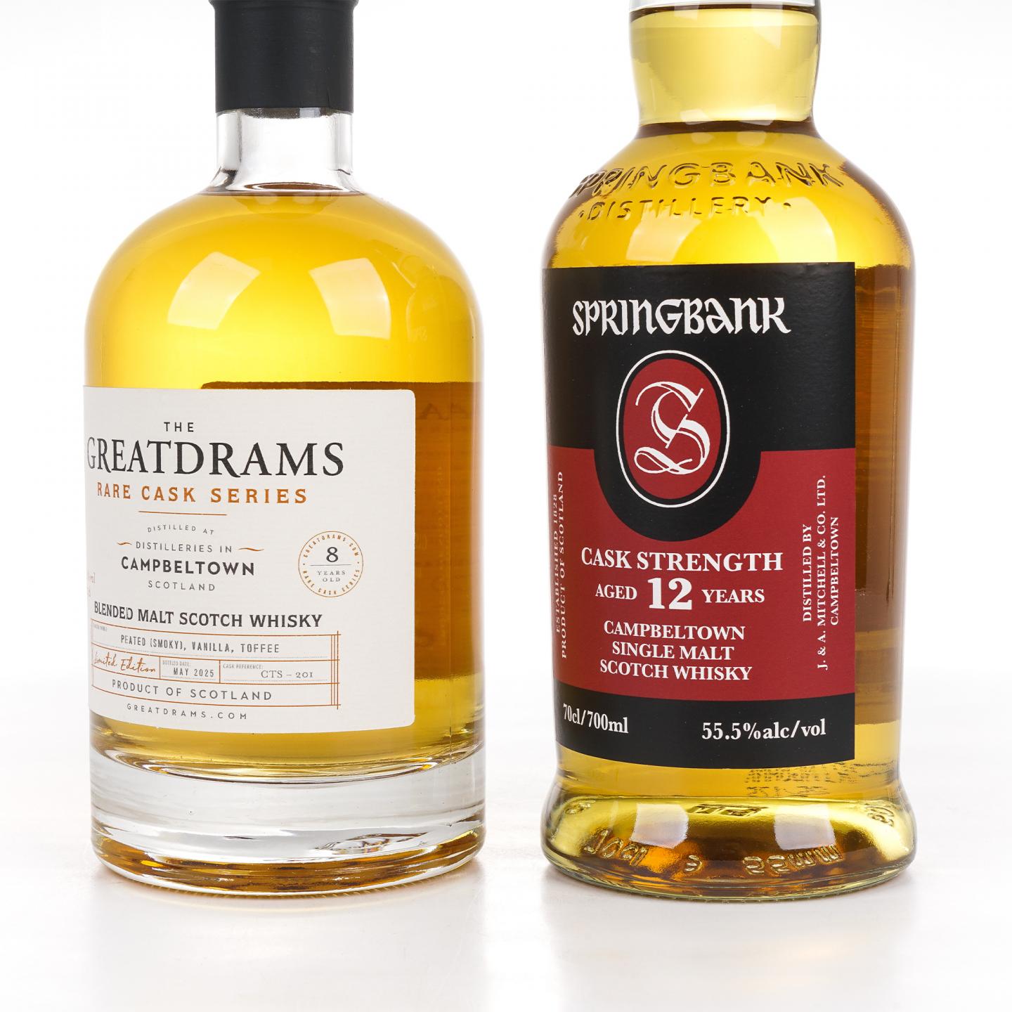 云顶 12年 单麦/ Campbeltown 8年 调和麦芽 2025 2瓶组