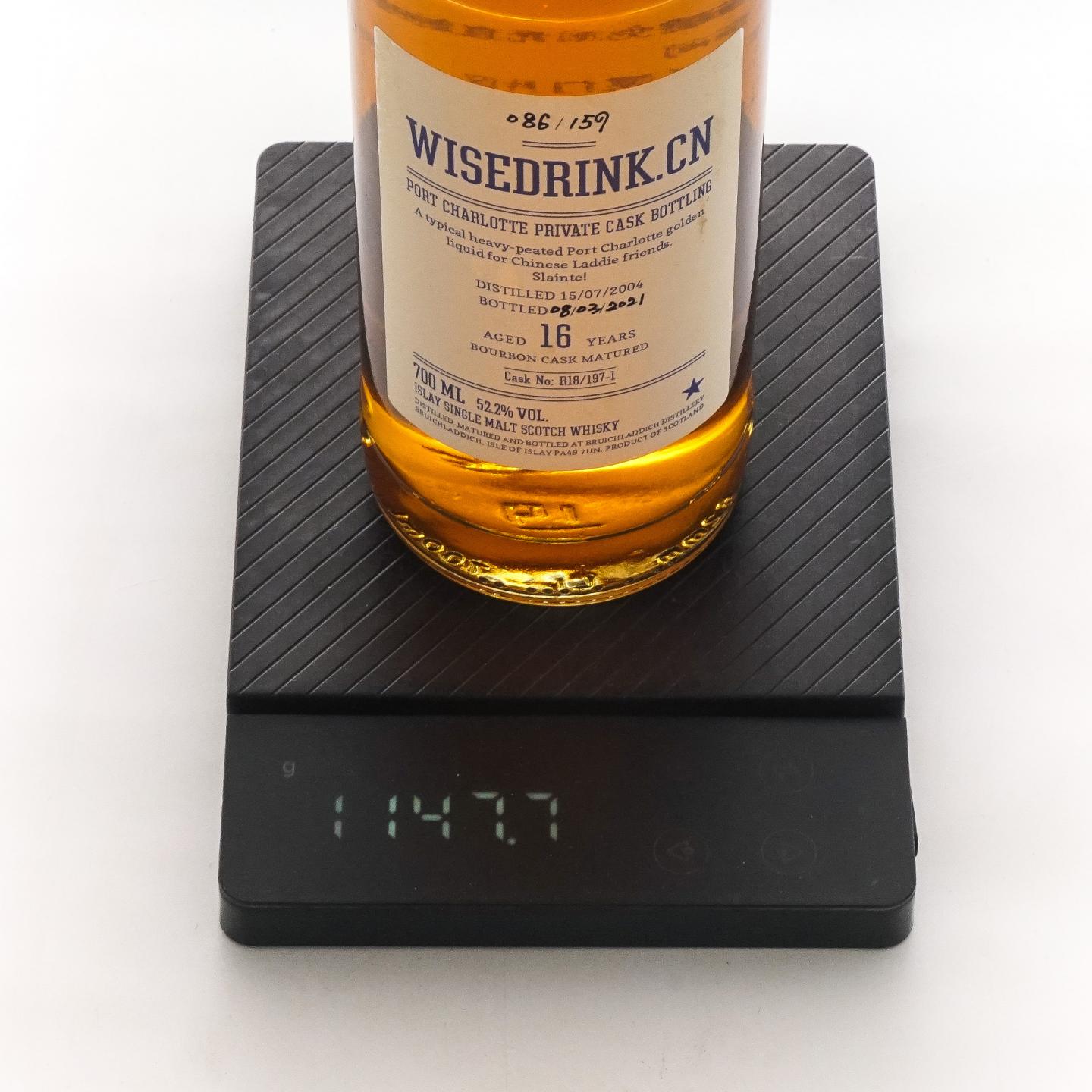Bruichladdich 布赫拉迪 波夏 16年 2004-2021 私人桶