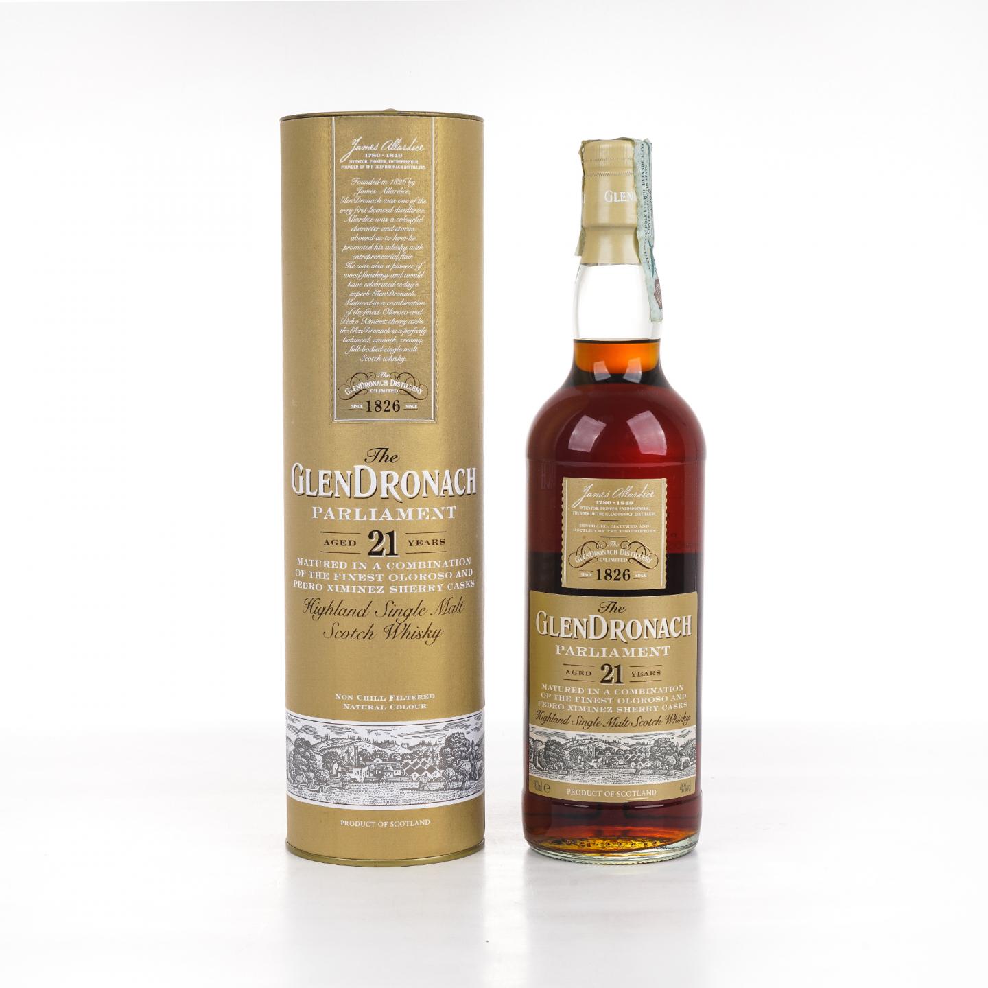 Glendronach 格兰多纳 21年 2015 Parliament 雪莉桶