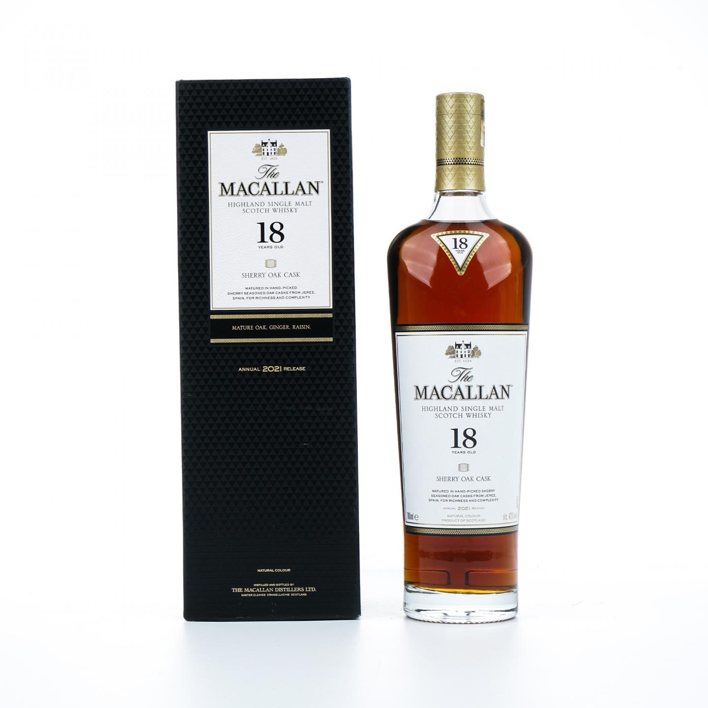 【附X光图】Macallan 麦卡伦 18年 2021 雪莉桶