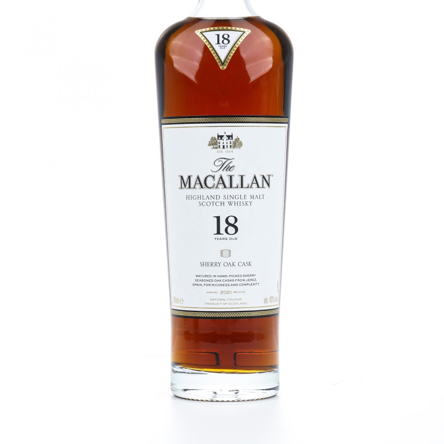 【附X光图】Macallan 麦卡伦 18年 2021 雪莉桶