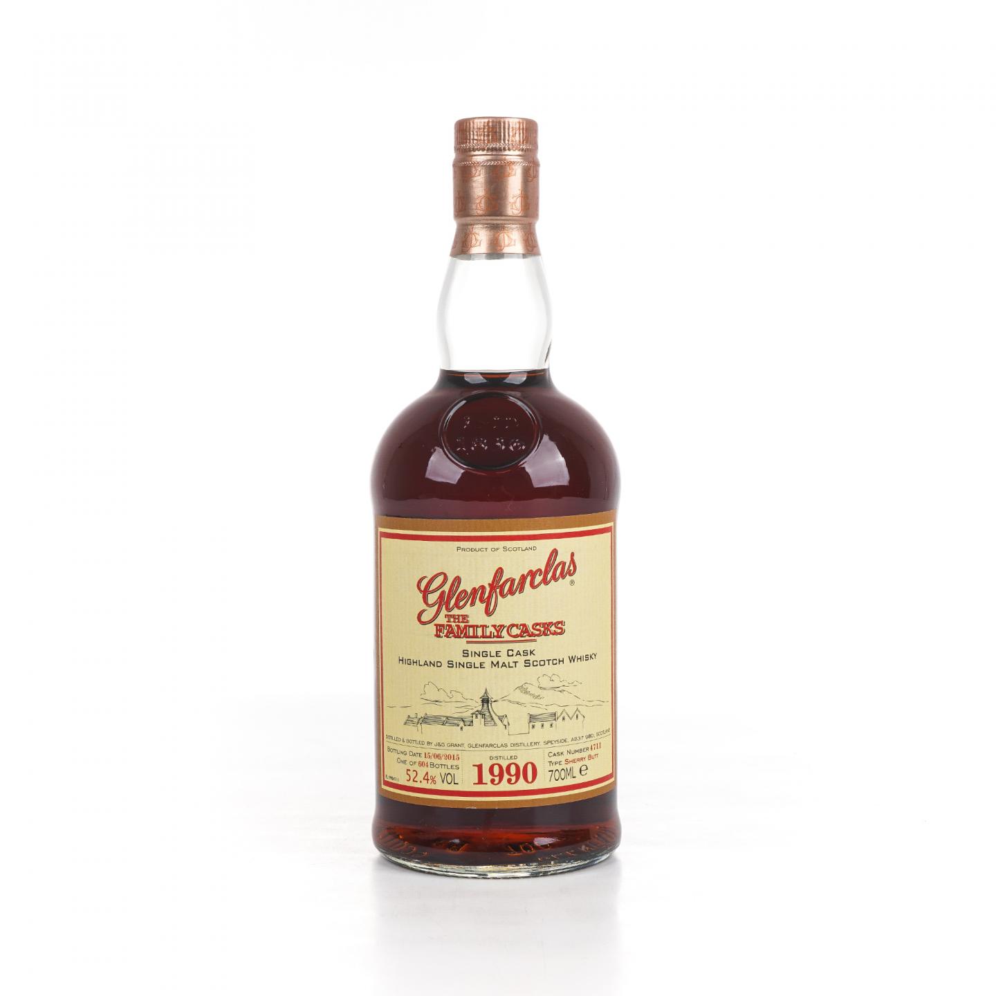 Glenfarclas 格兰花格 1990-2015 家族桶#4711