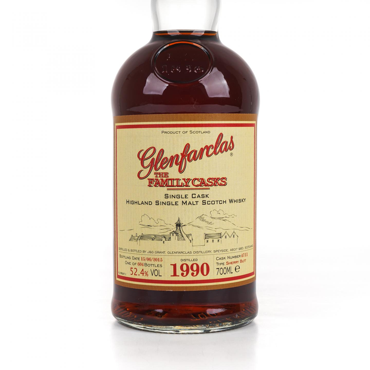 Glenfarclas 格兰花格 1990-2015 家族桶#4711