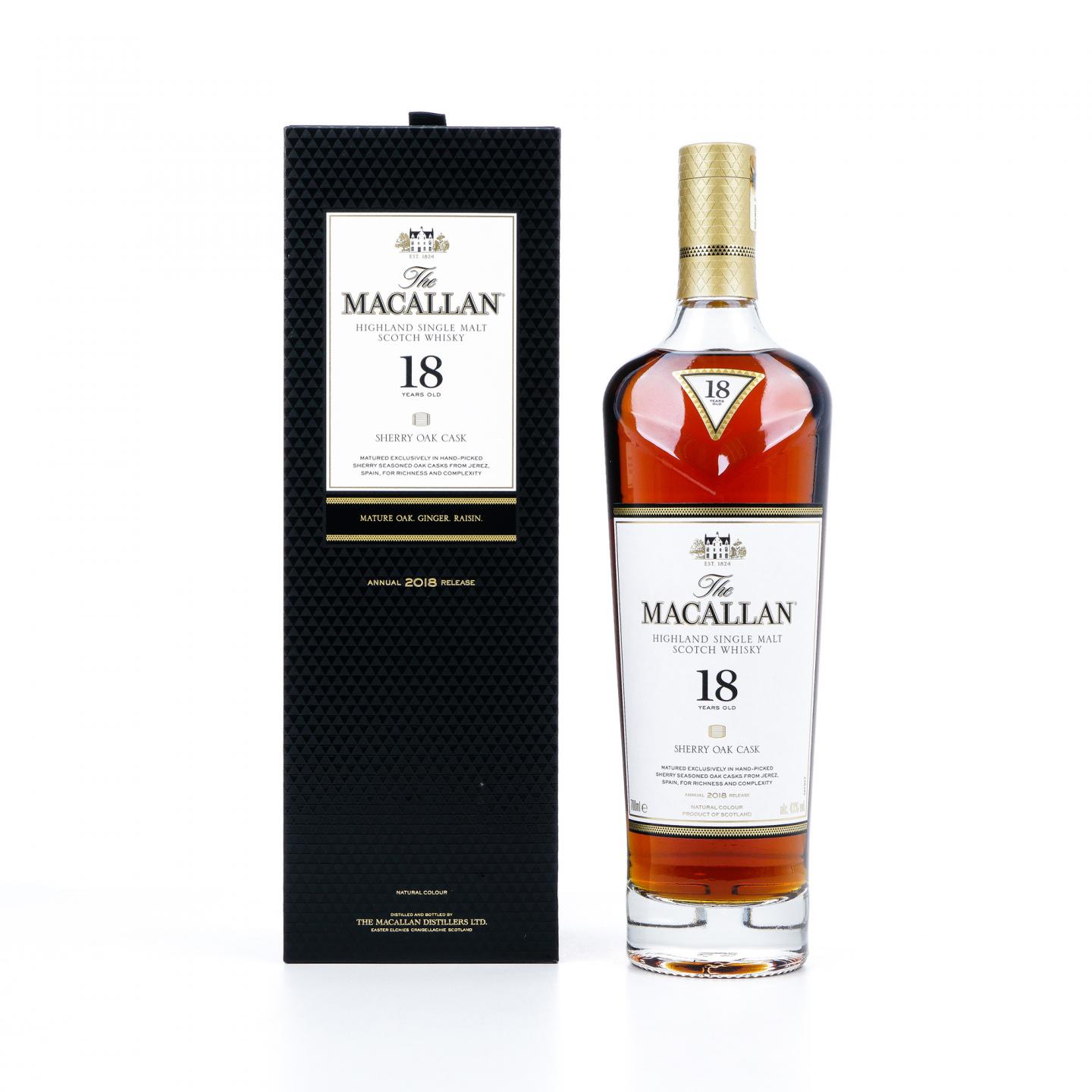 【附X光图】Macallan 麦卡伦 18年 2018 雪莉桶 带盒