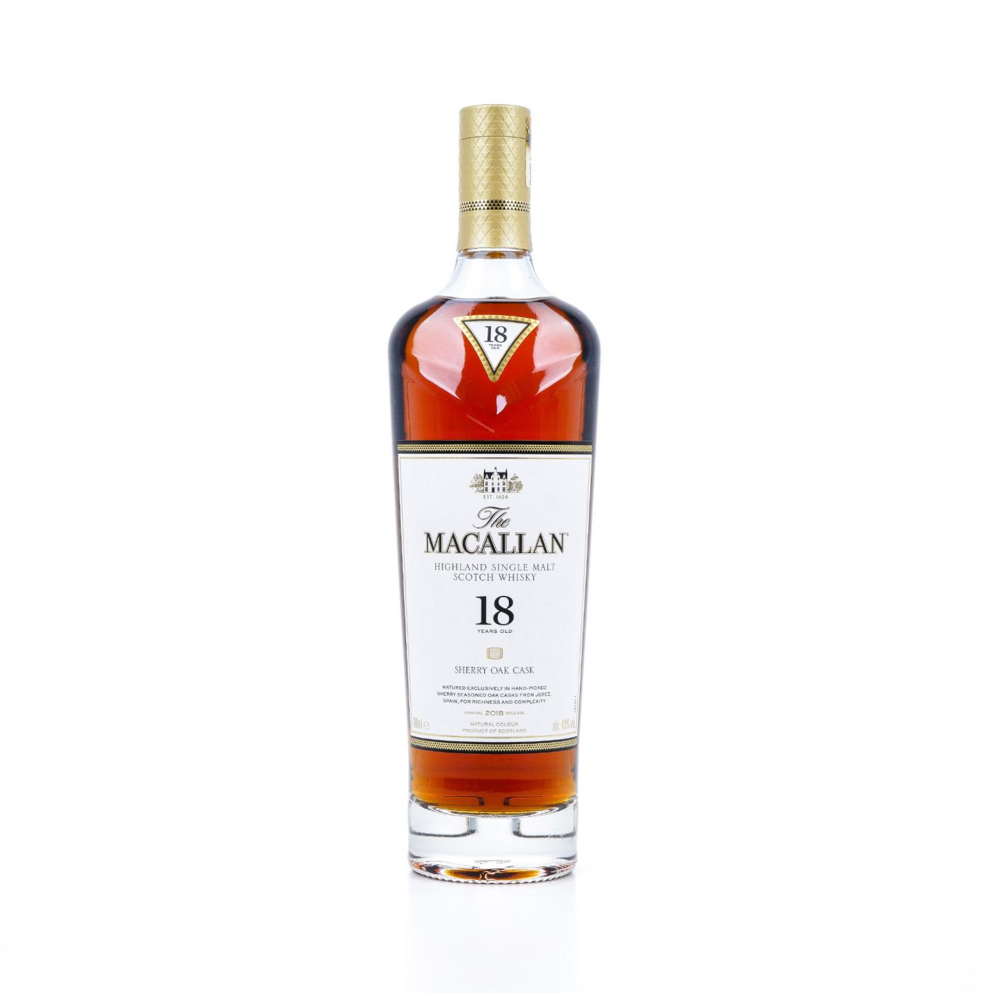 【附X光图】Macallan 麦卡伦 18年 2018 雪莉桶 带盒