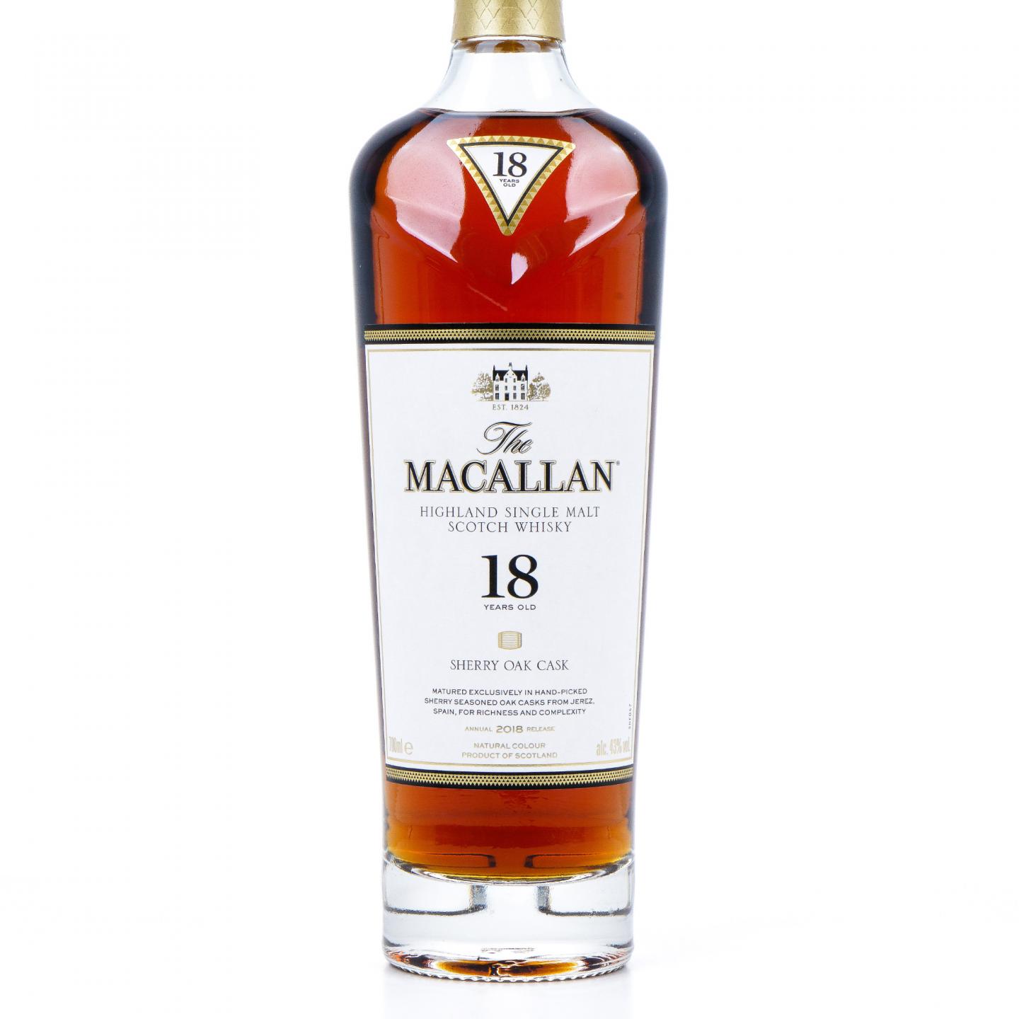 【附X光图】Macallan 麦卡伦 18年 2018 雪莉桶 带盒