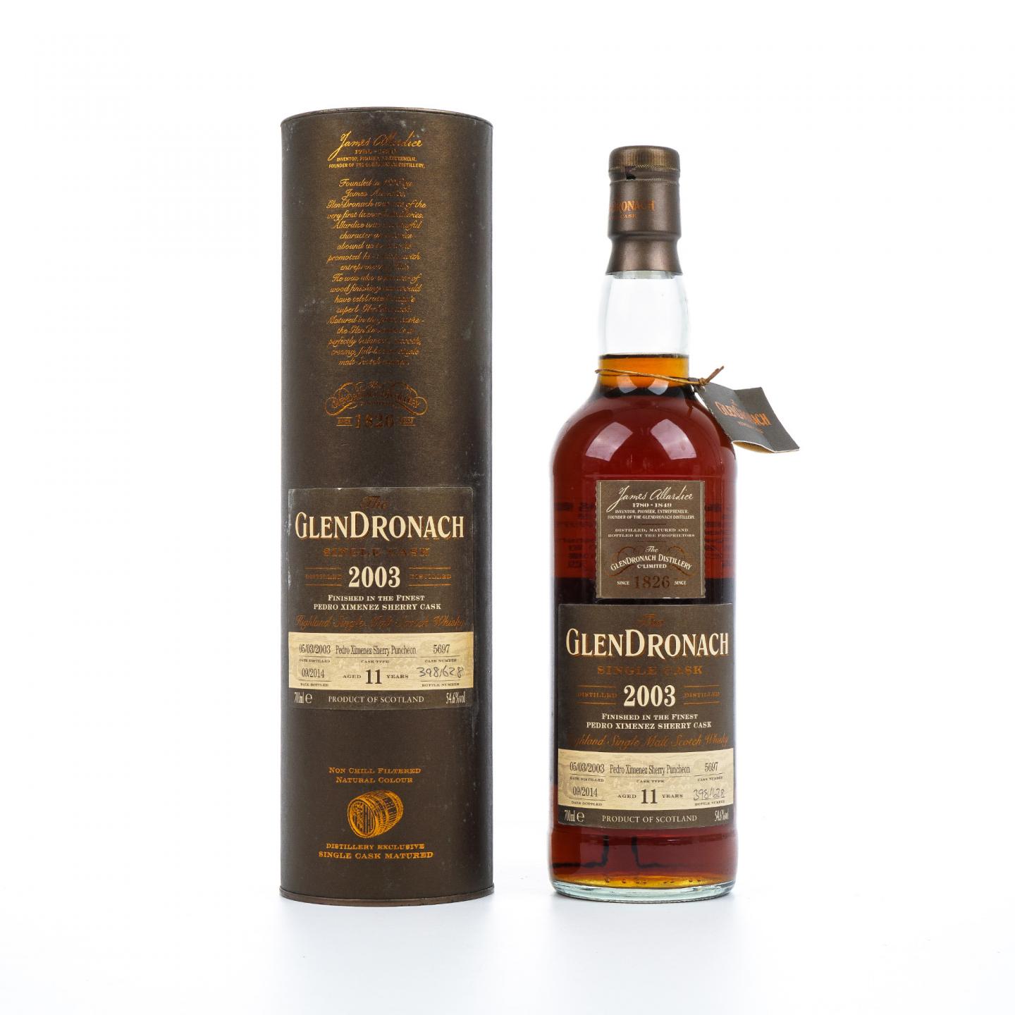 Glendronach 格兰多纳 11年 2003-2014 雪莉单桶#5697
