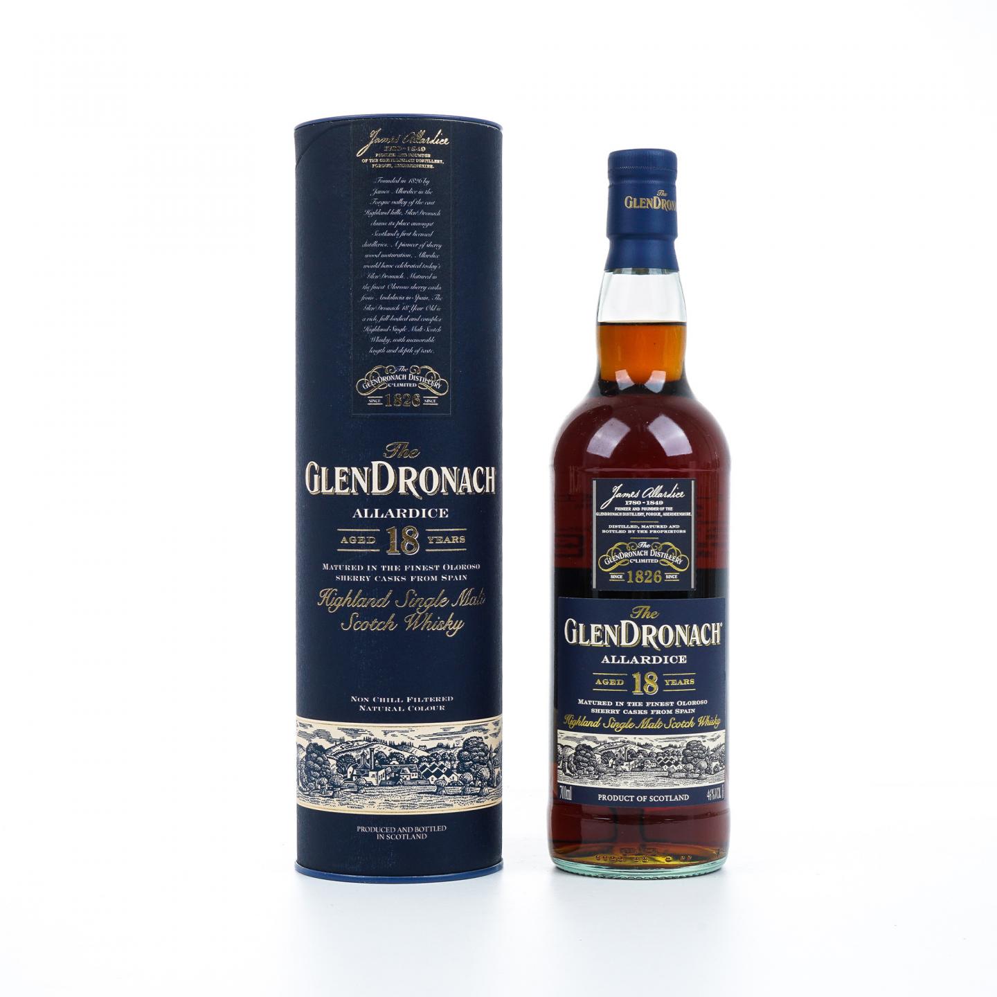 Glendronach 格兰多纳 18年 2020 Allardice 雪莉桶