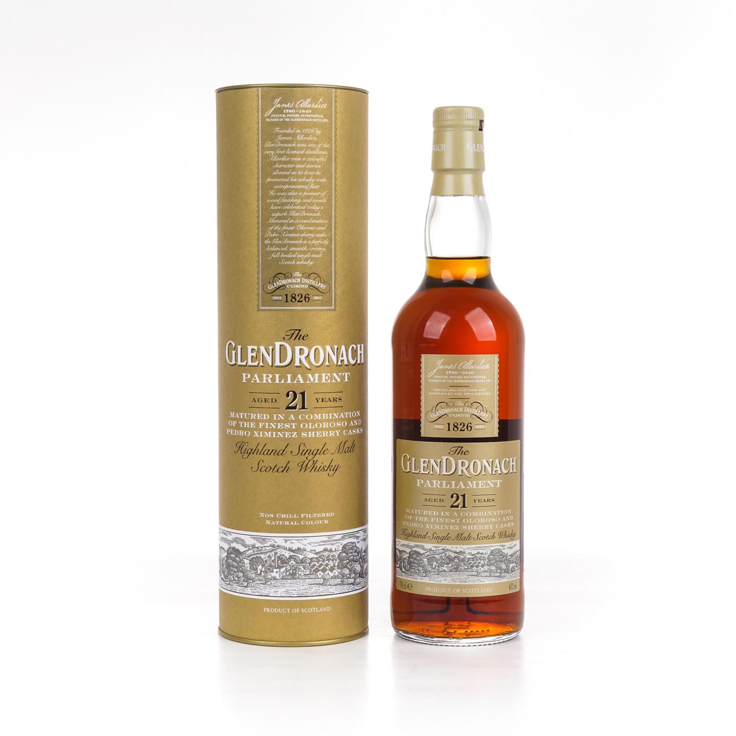 Glendronach 格兰多纳 21年 Parliament 700ML