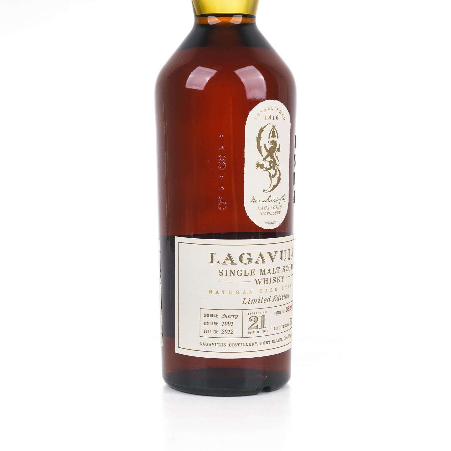 Lagavulin 乐加维林 21年 1991-2012 雪莉桶 桶强 行货