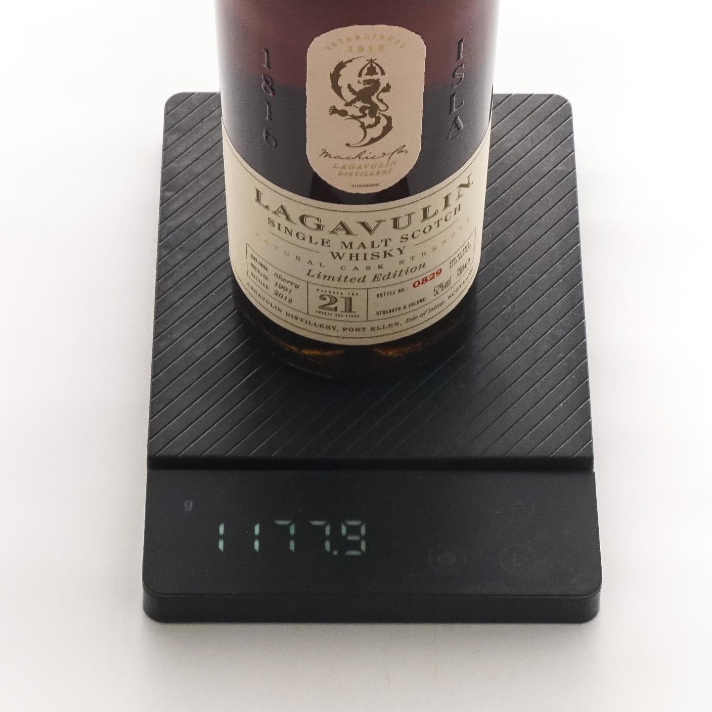 Lagavulin 乐加维林 21年 1991-2012 雪莉桶 桶强 行货