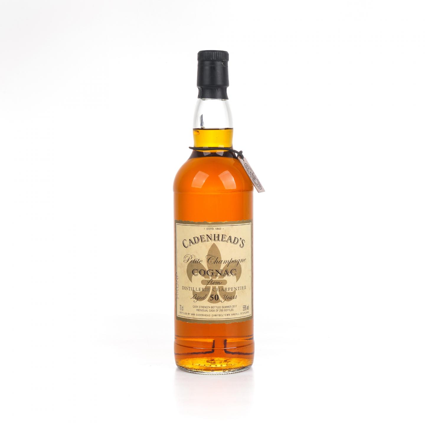 Charpentier 50年 2017 干邑 小香槟区 桶强 Cadenhead's