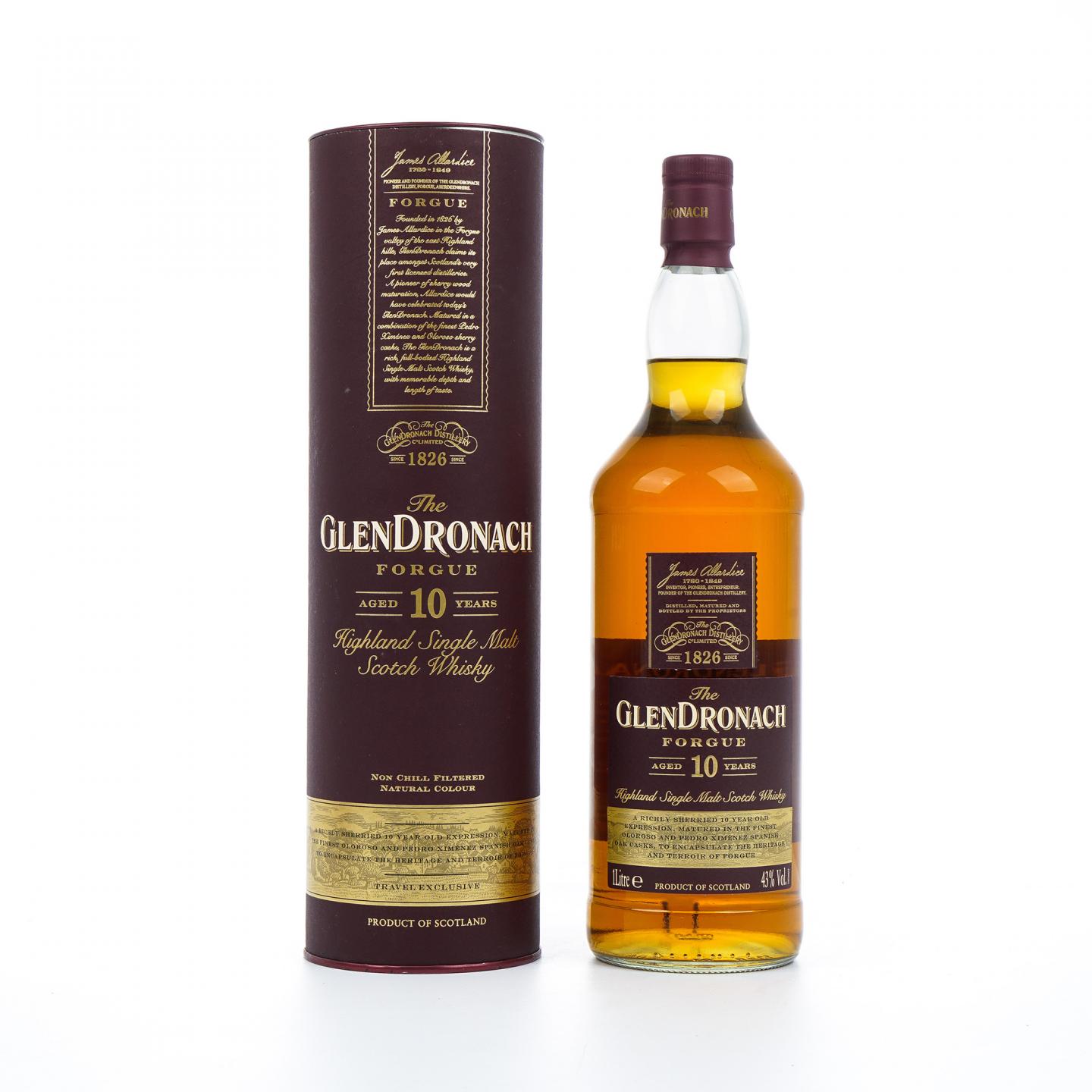 Glendronach 格兰多纳 10年 2018 Forgue 雪莉桶 1L装