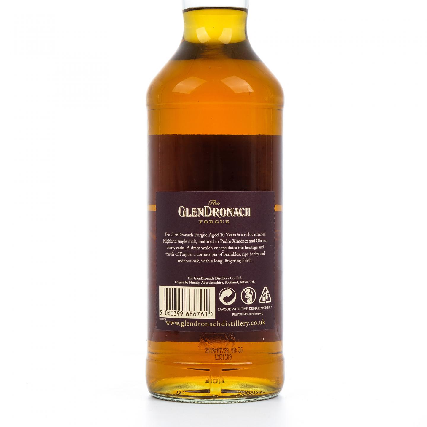 Glendronach 格兰多纳 10年 2018 Forgue 雪莉桶 1L装