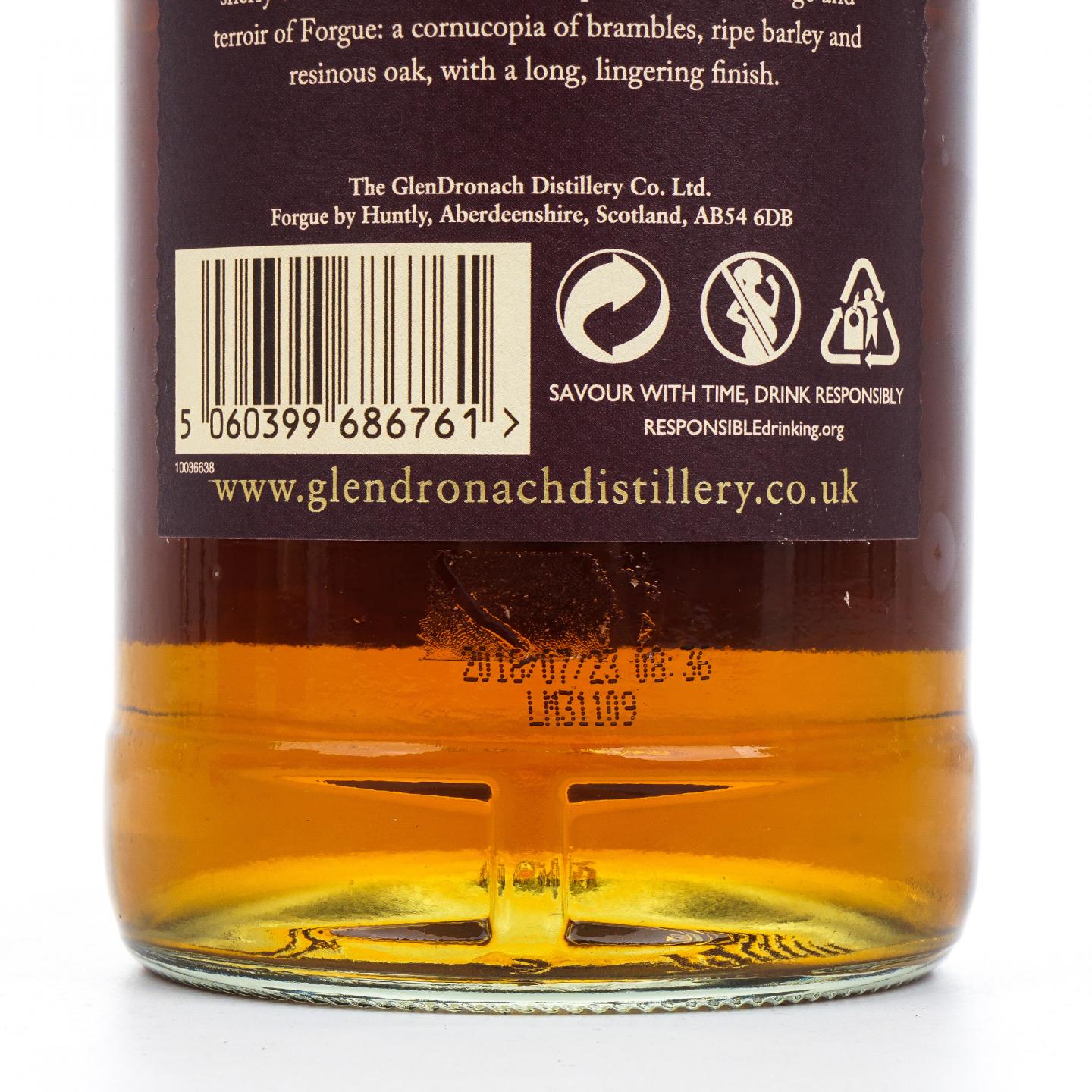 Glendronach 格兰多纳 10年 2018 Forgue 雪莉桶 1L装