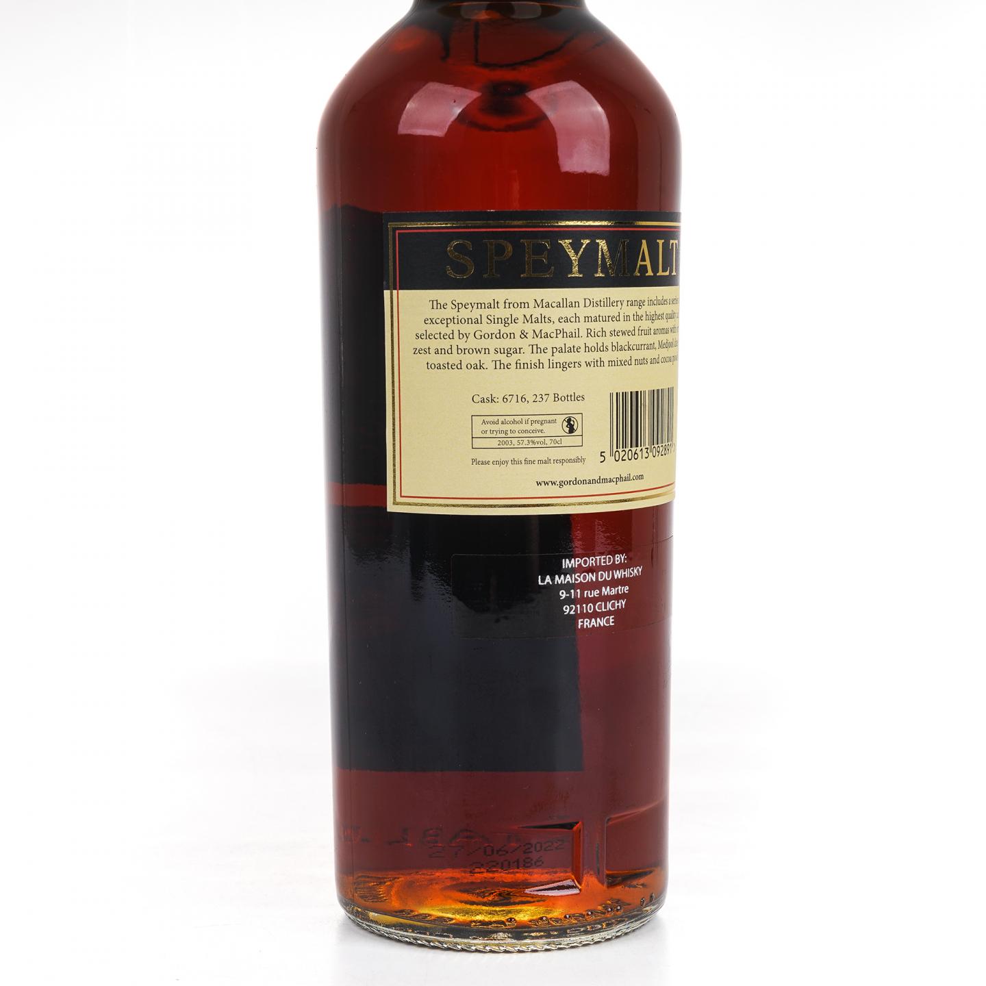 Macallan 麦卡伦 斯佩默 2003-2022 GM #6716