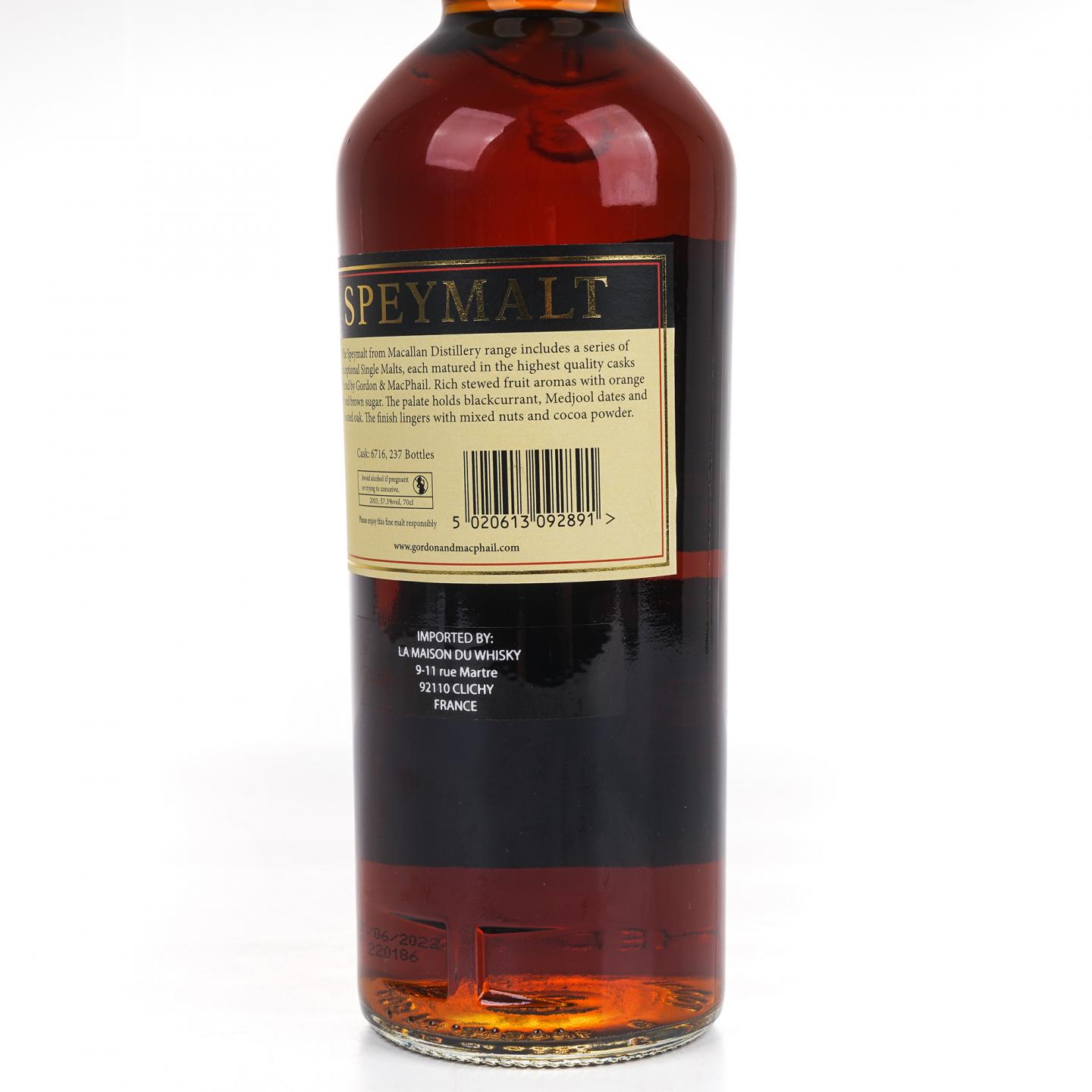 Macallan 麦卡伦 斯佩默 2003-2022 GM #6716
