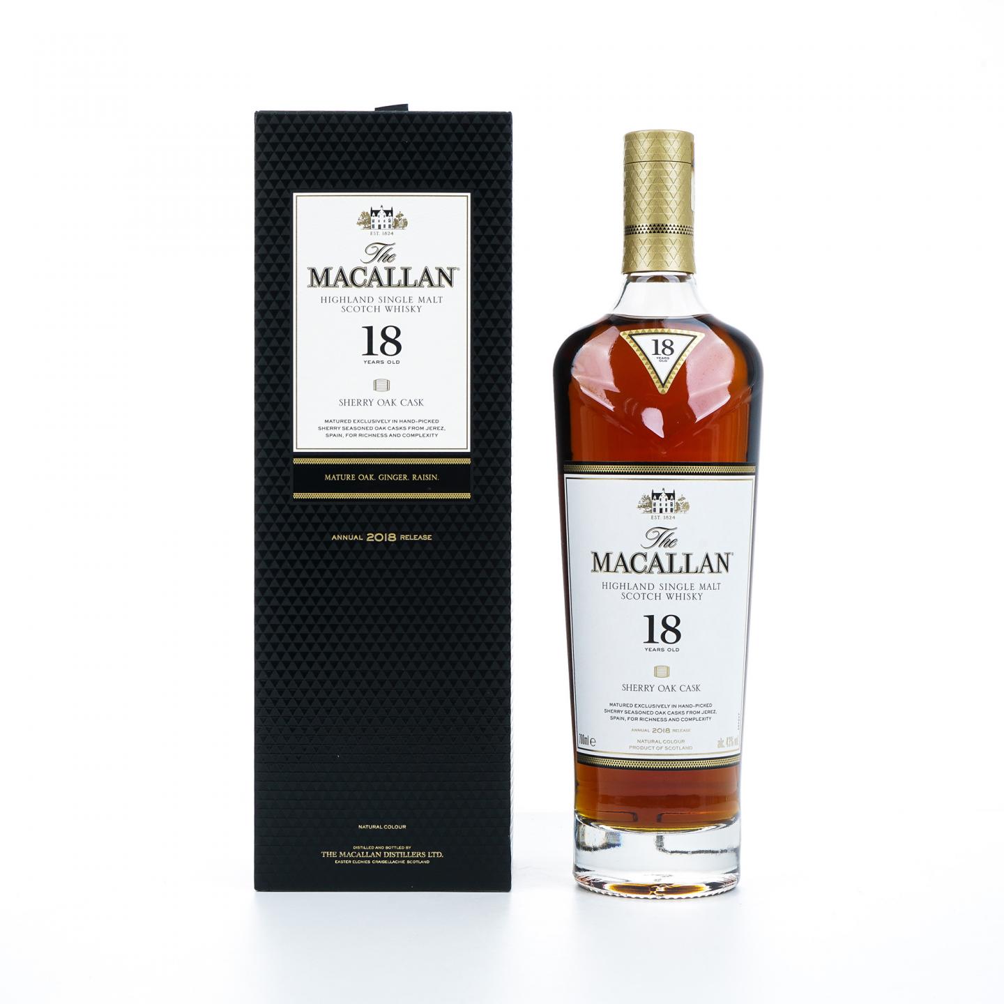 【附X光图】Macallan 麦卡伦 18年 2018 雪莉桶 黑盒
