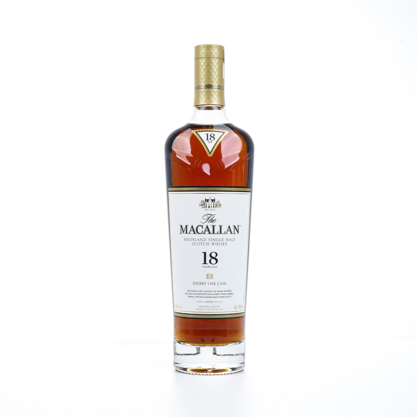 【附X光图】Macallan 麦卡伦 18年 2018 雪莉桶 黑盒