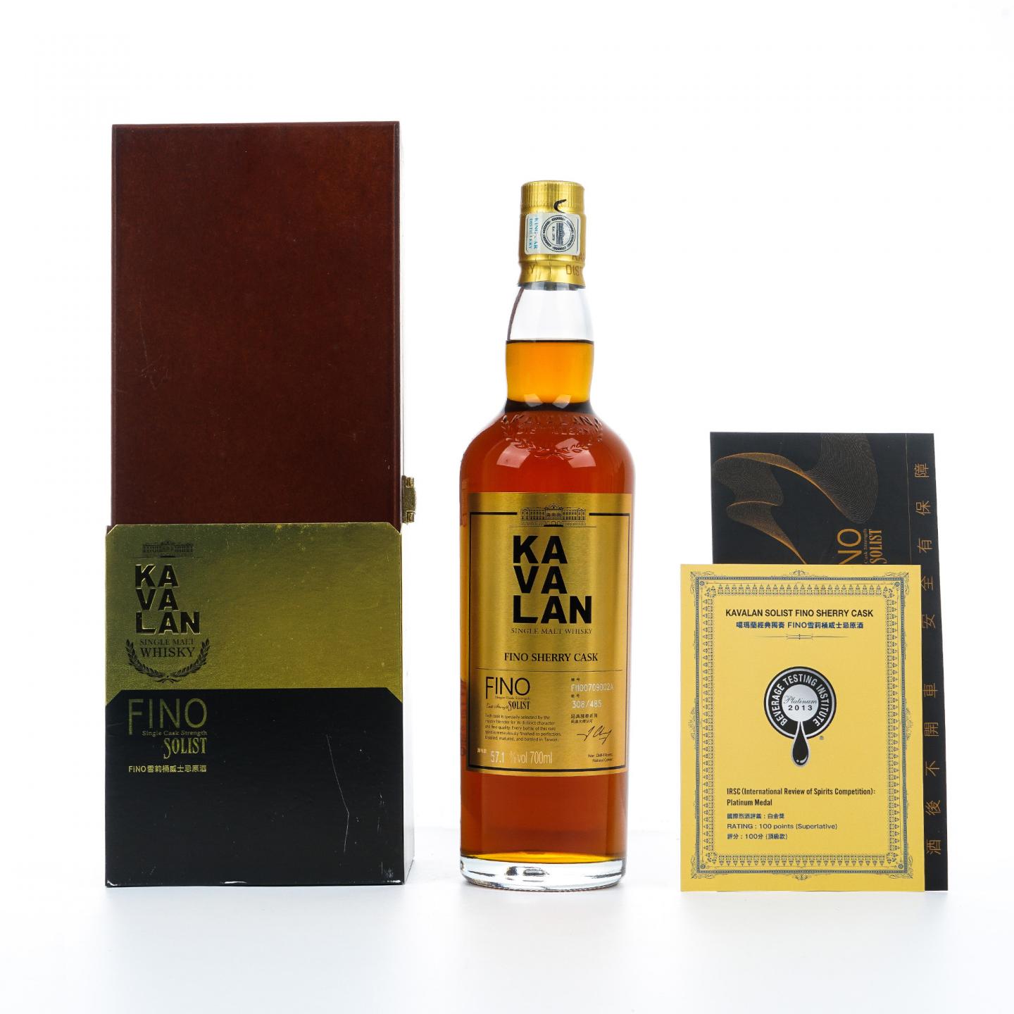 Kavalan 噶玛兰 2019 经典独奏 Fino雪莉桶 FI100709002A