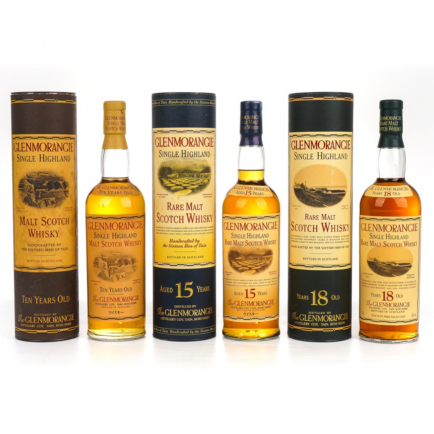 Glenmorangie 格兰杰 10/15/18年 3瓶组